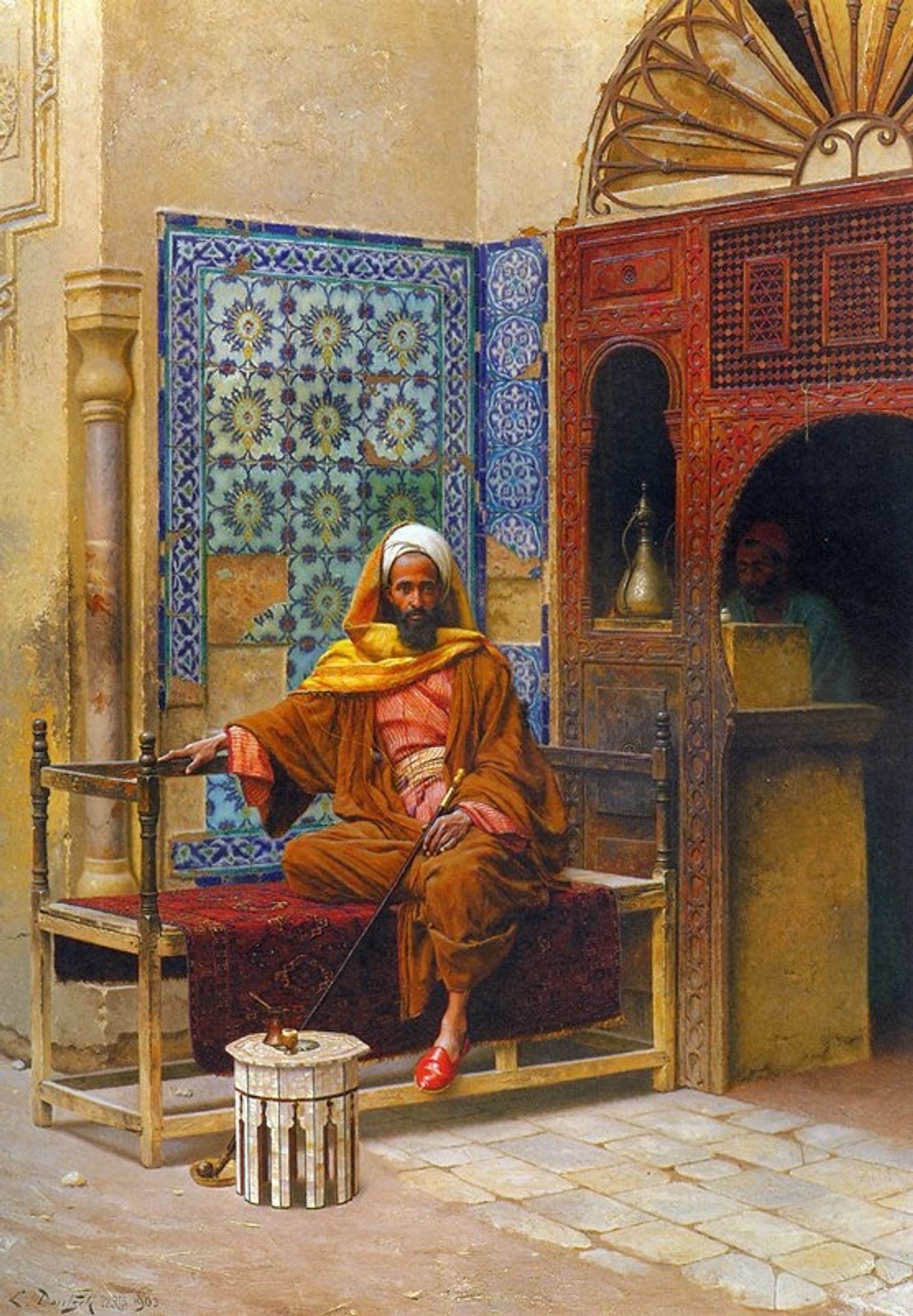 The Smoker by Ludwig Deutsch