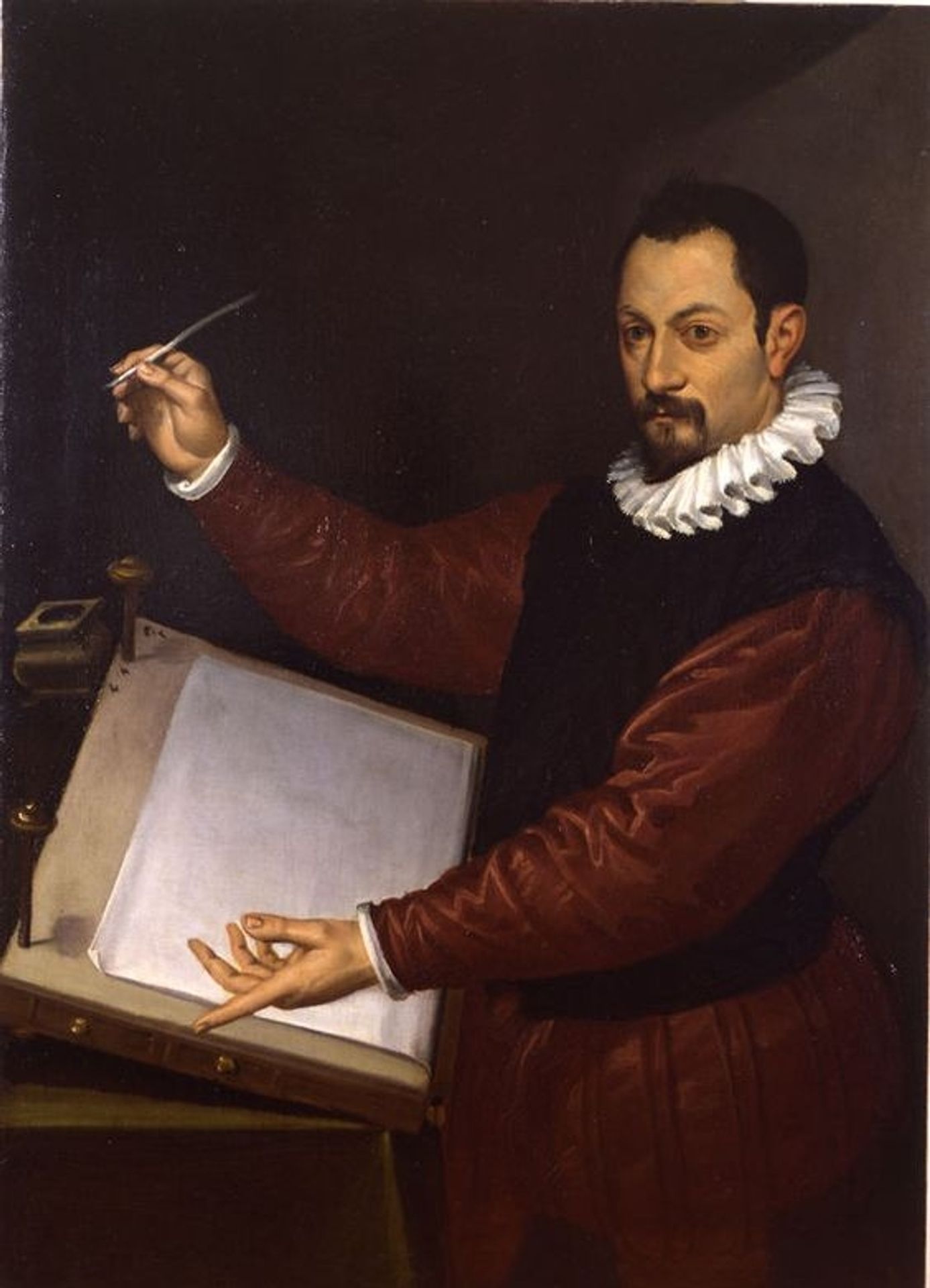 Portrait of a Scribe by Bartolomeo Passerotti