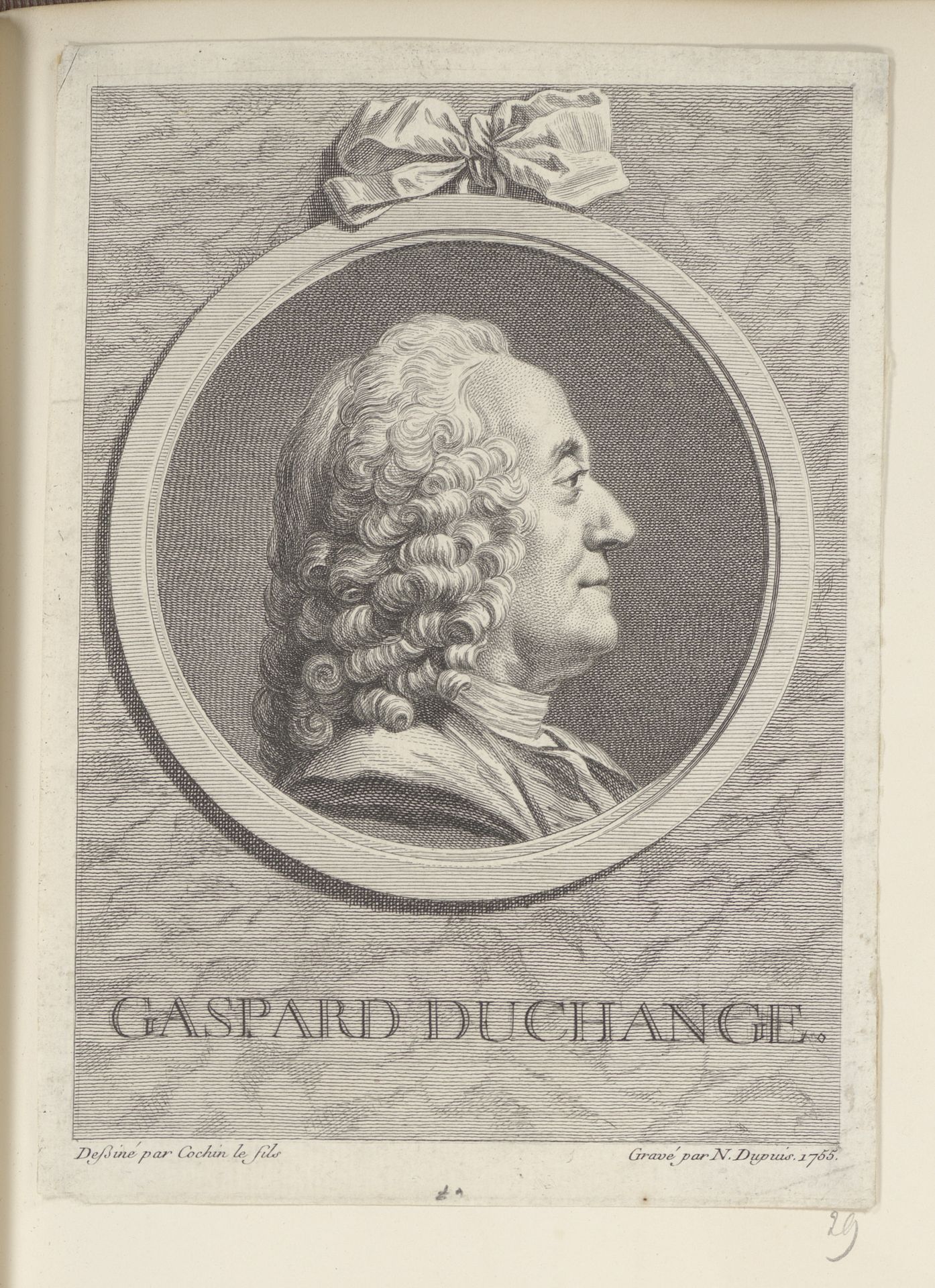 Portret van Gaspard Duchange by Nicolas Gabriel Dupuis