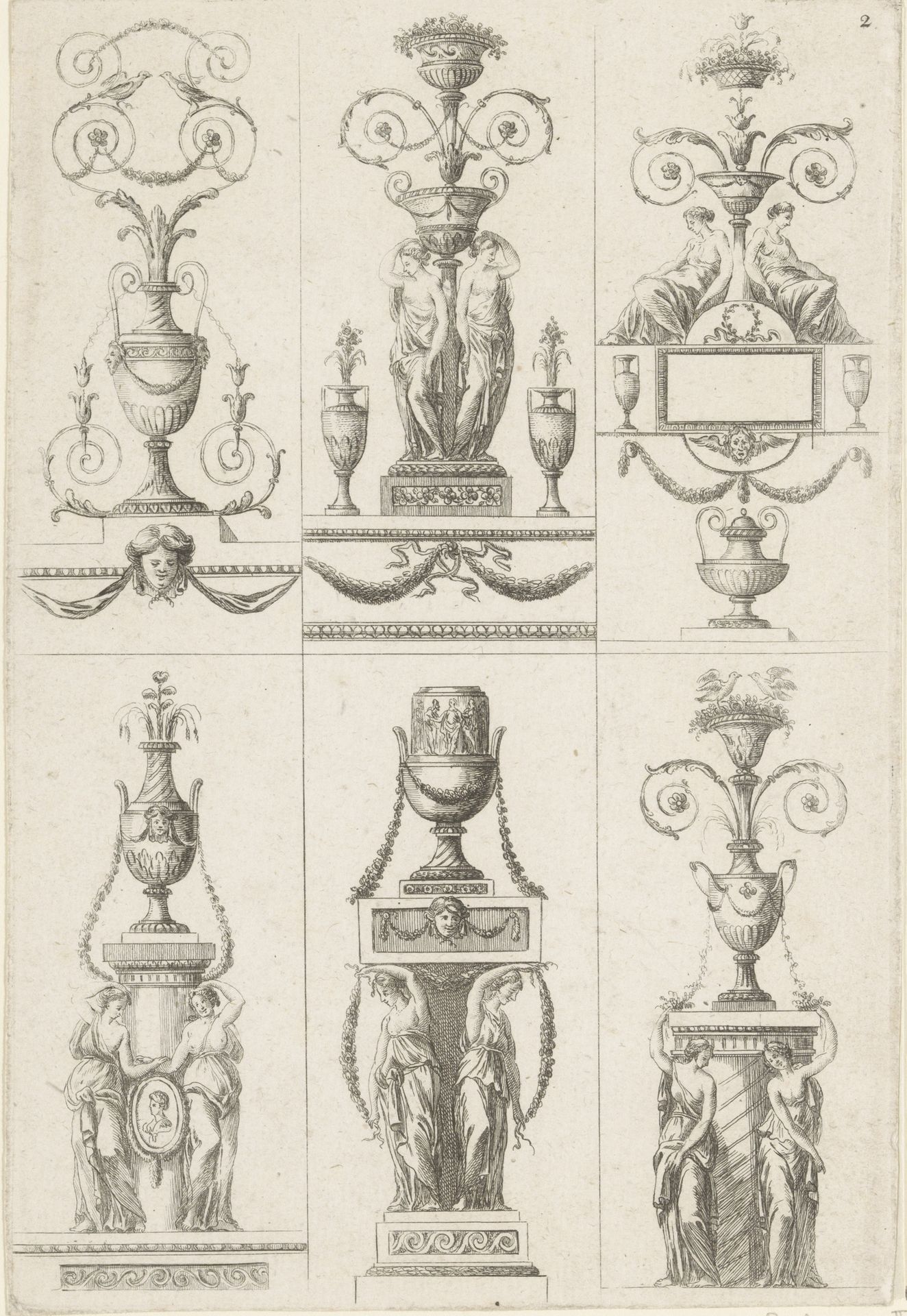 Zes scènes met arabesken by Kollmann