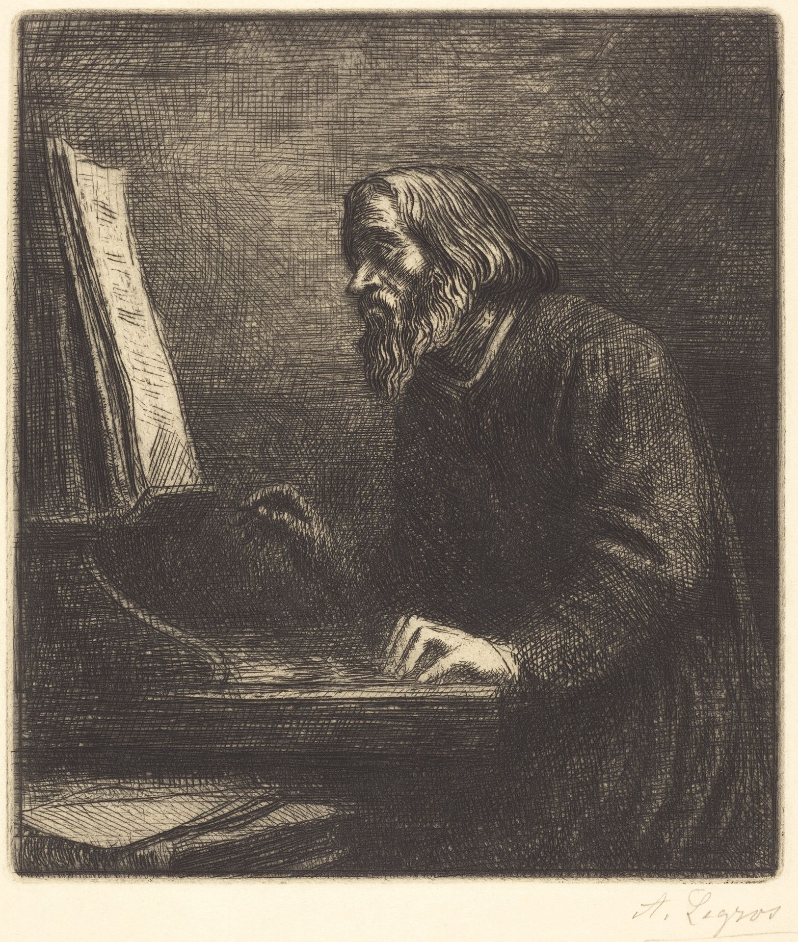 Choirmaster (Le maitre de chapelle) by Alphonse Legros