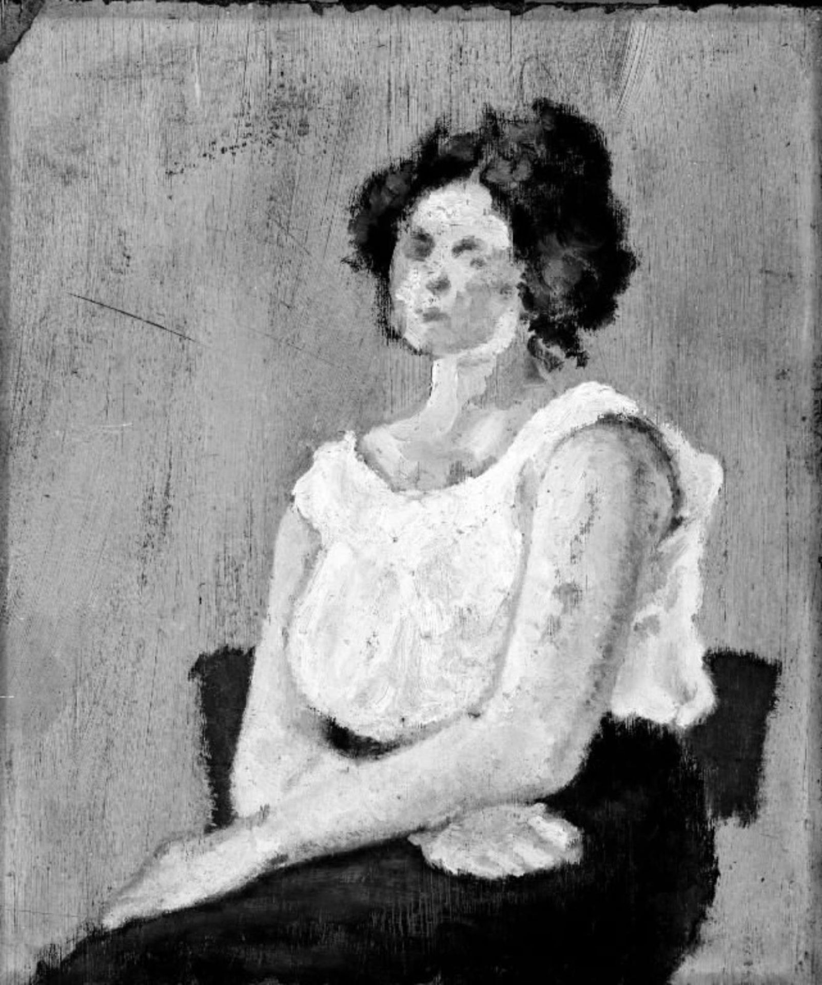 Study of a Halfdressed Girl by Harald Giersing