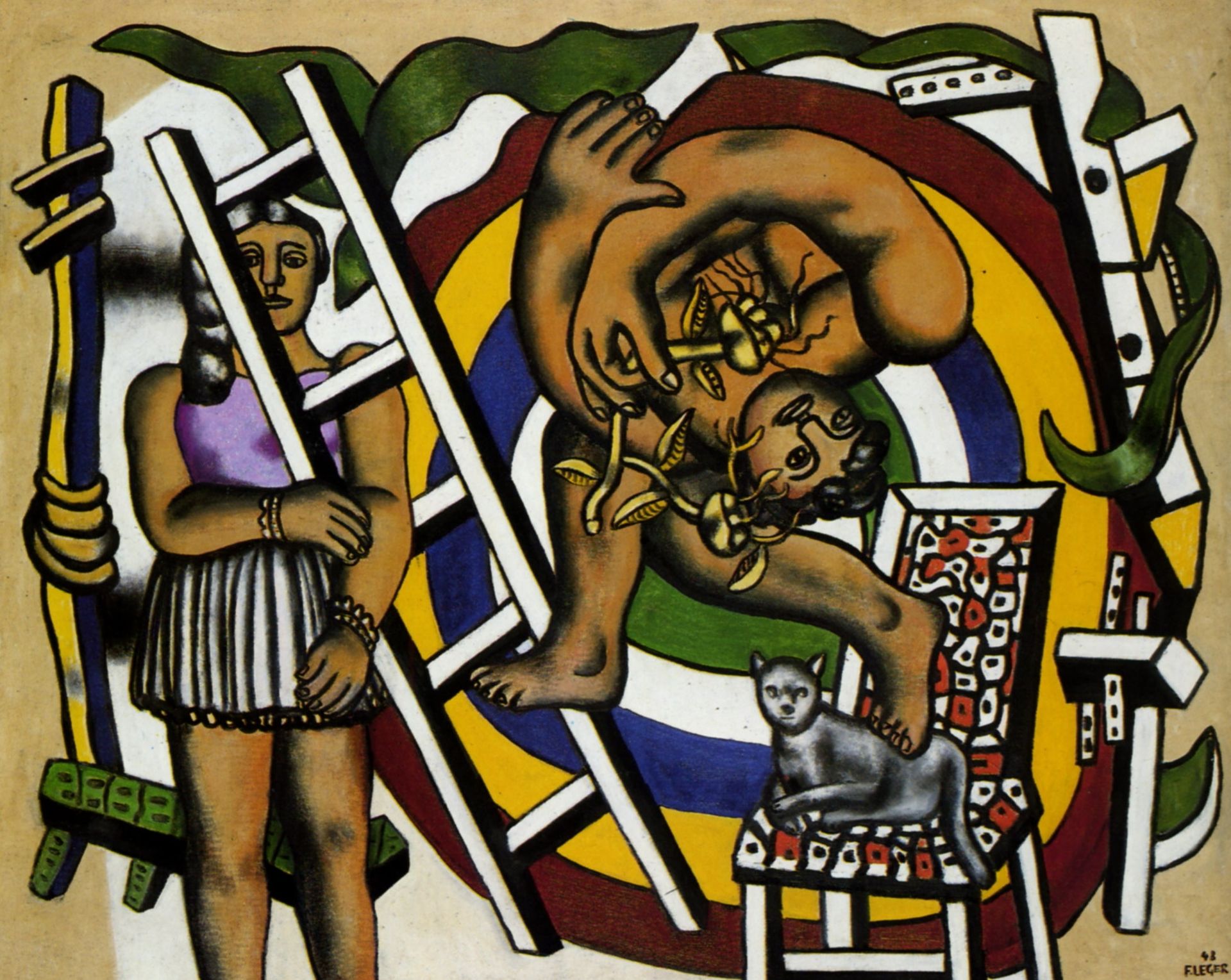The acrobat and his partner - Fernand Léger | Artera