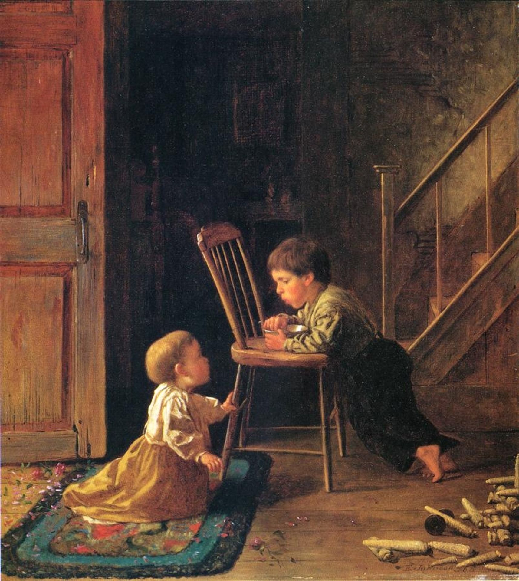 Lunchtime by Eastman Johnson