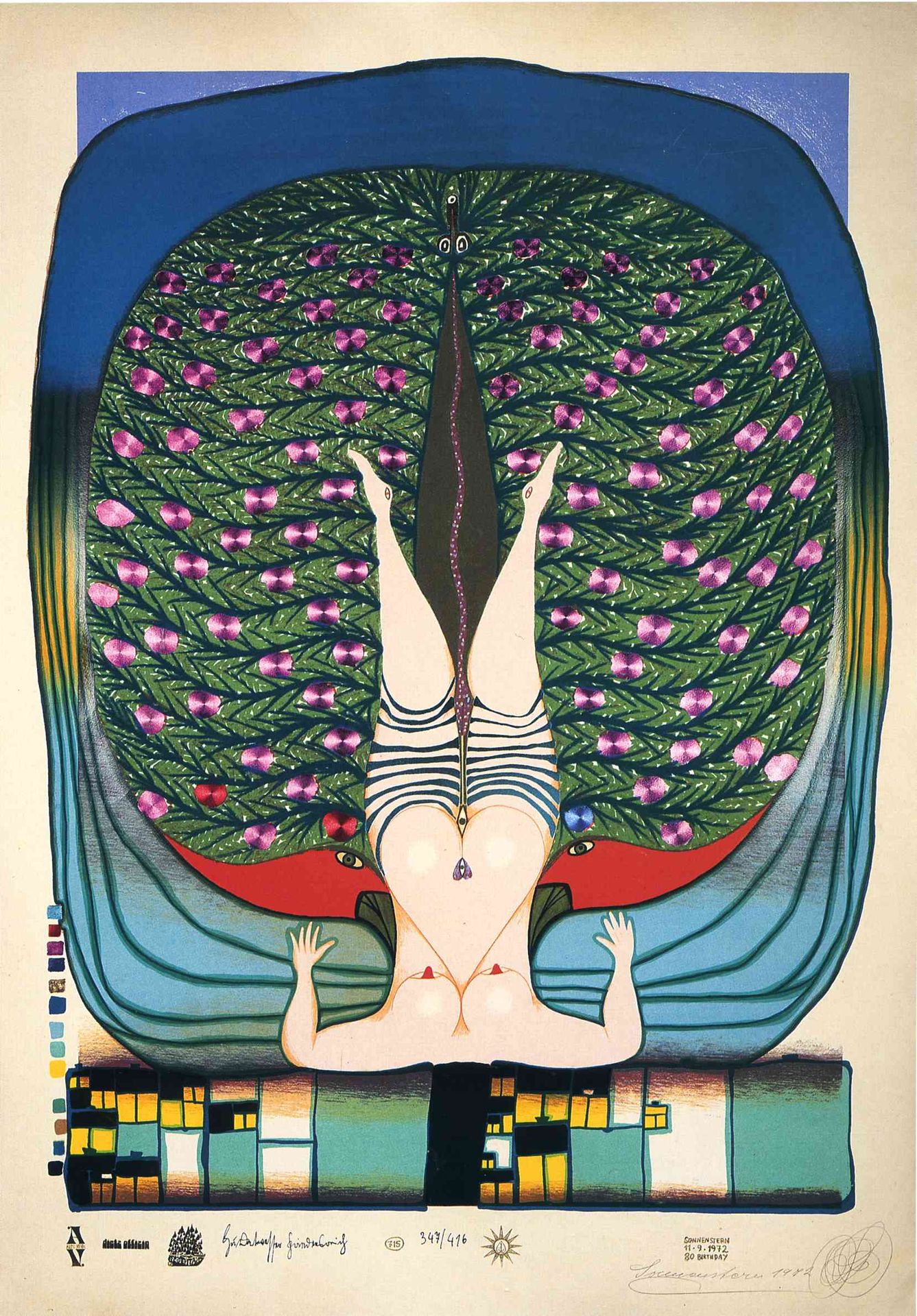 715 Homage to Schröder-Sonnenstern by Friedensreich Hundertwasser