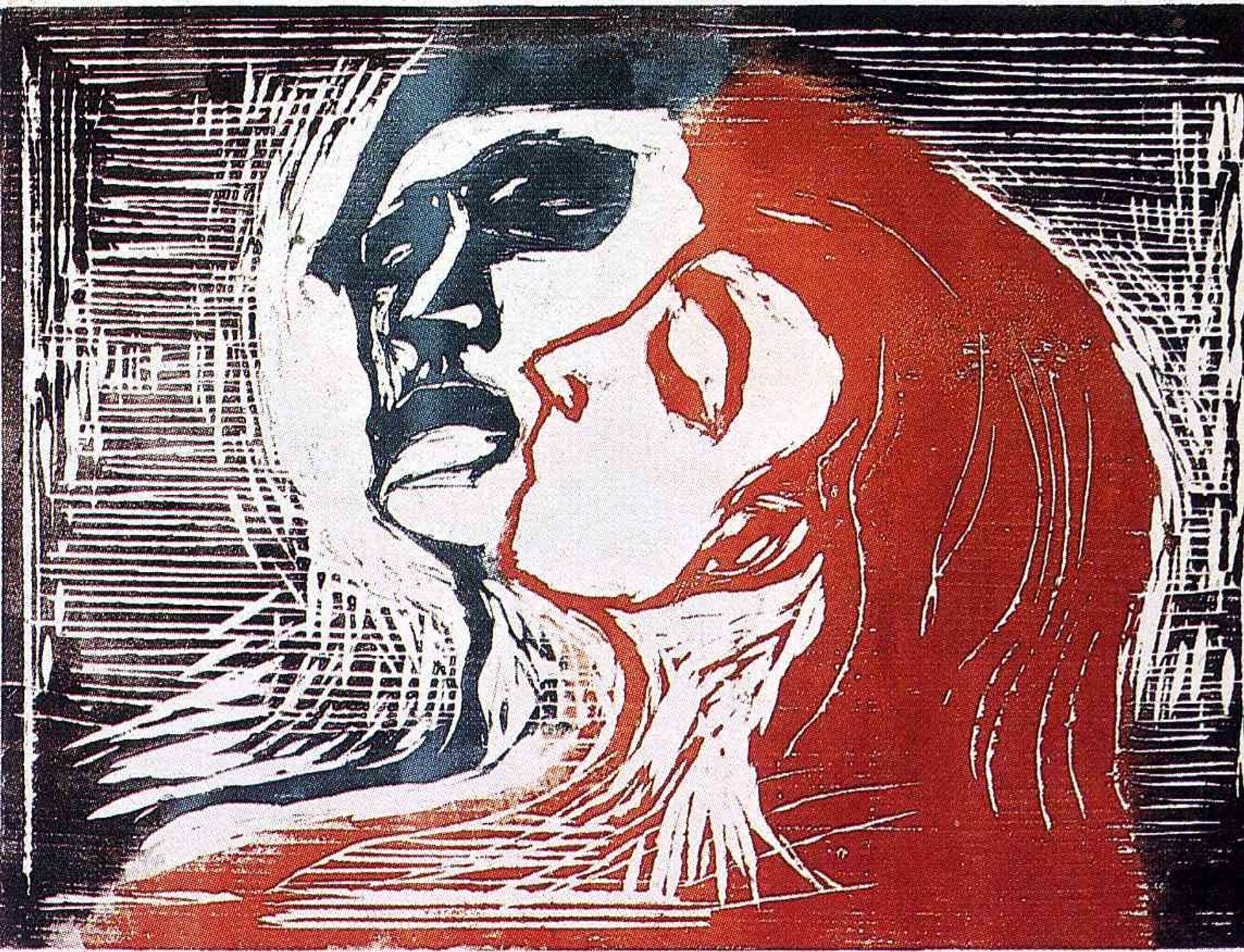 Man and Woman I by Edvard Munch