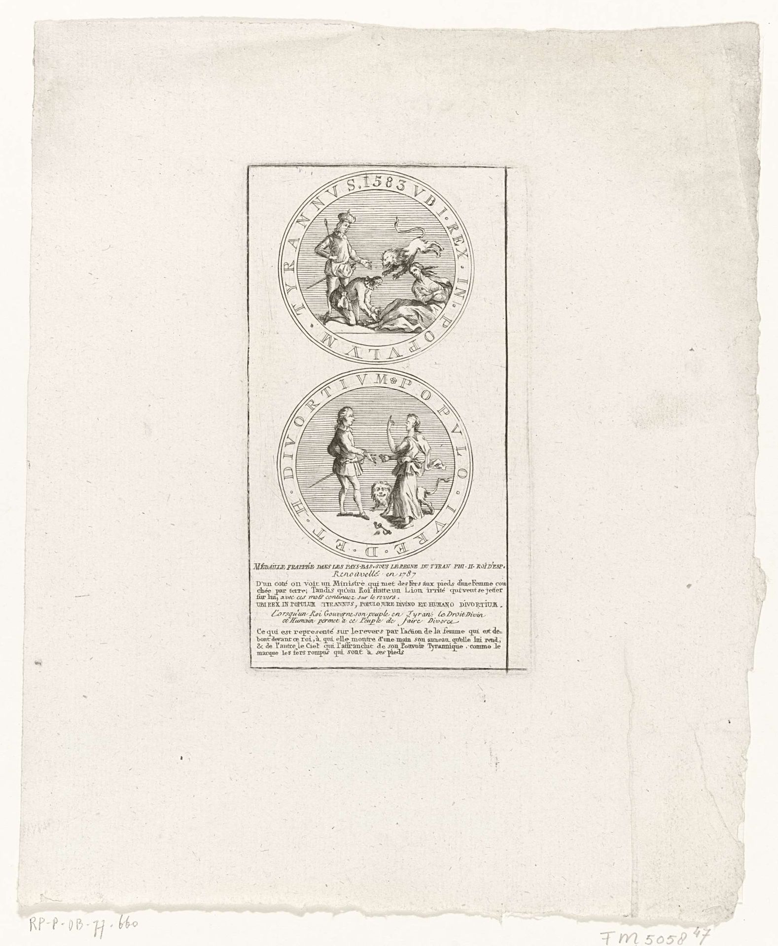 Penning tegen Jozef II, 1787 by Anonymous