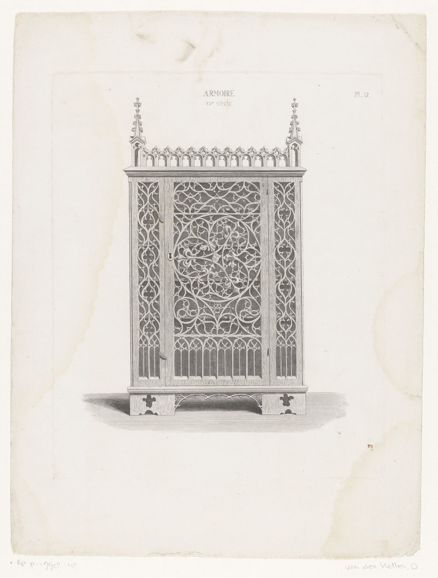 Kast by David van der (1804-1879) Kellen