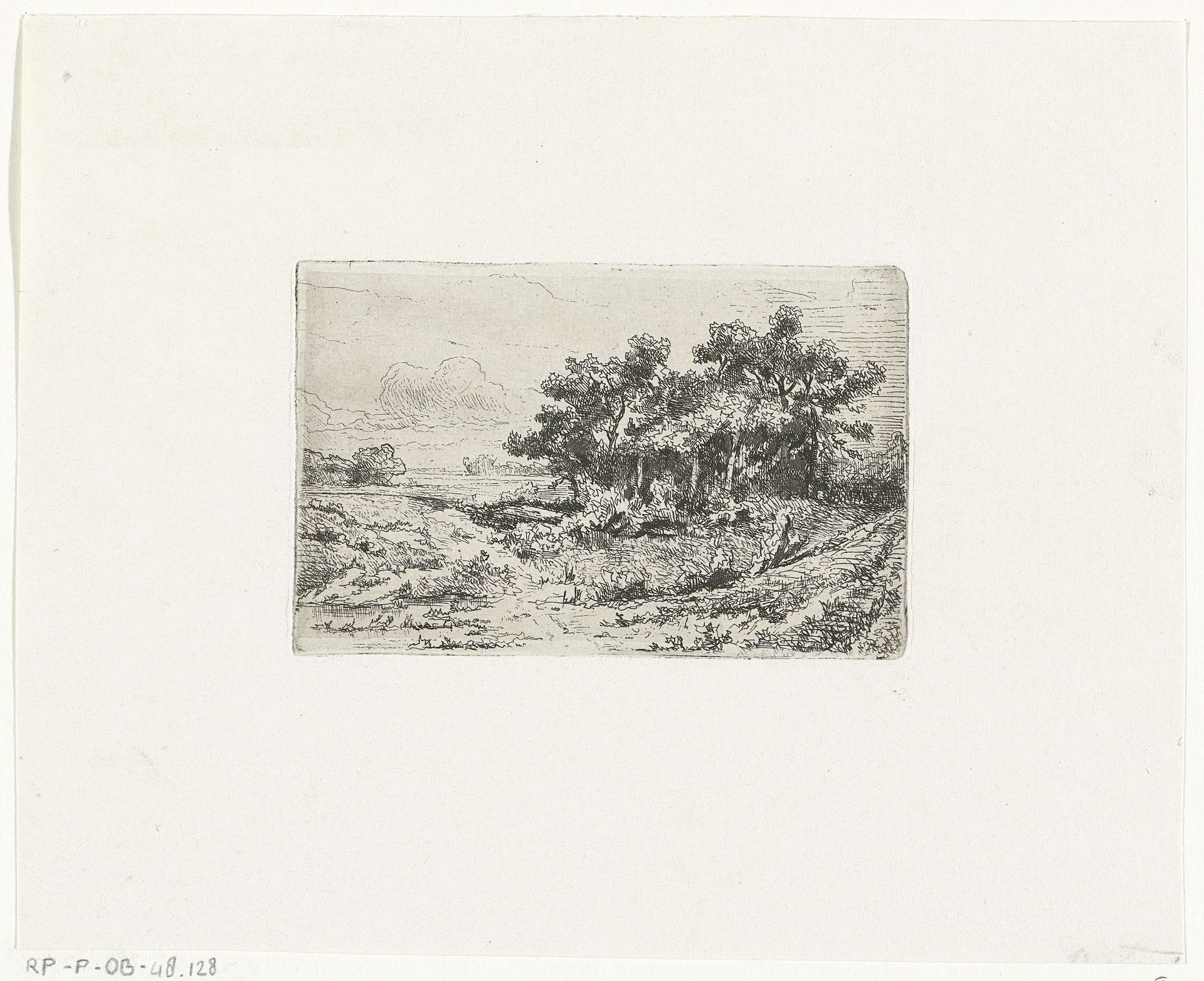 Landschap met bossage by Jacques Marie Adrien van Hellenberg Hubar