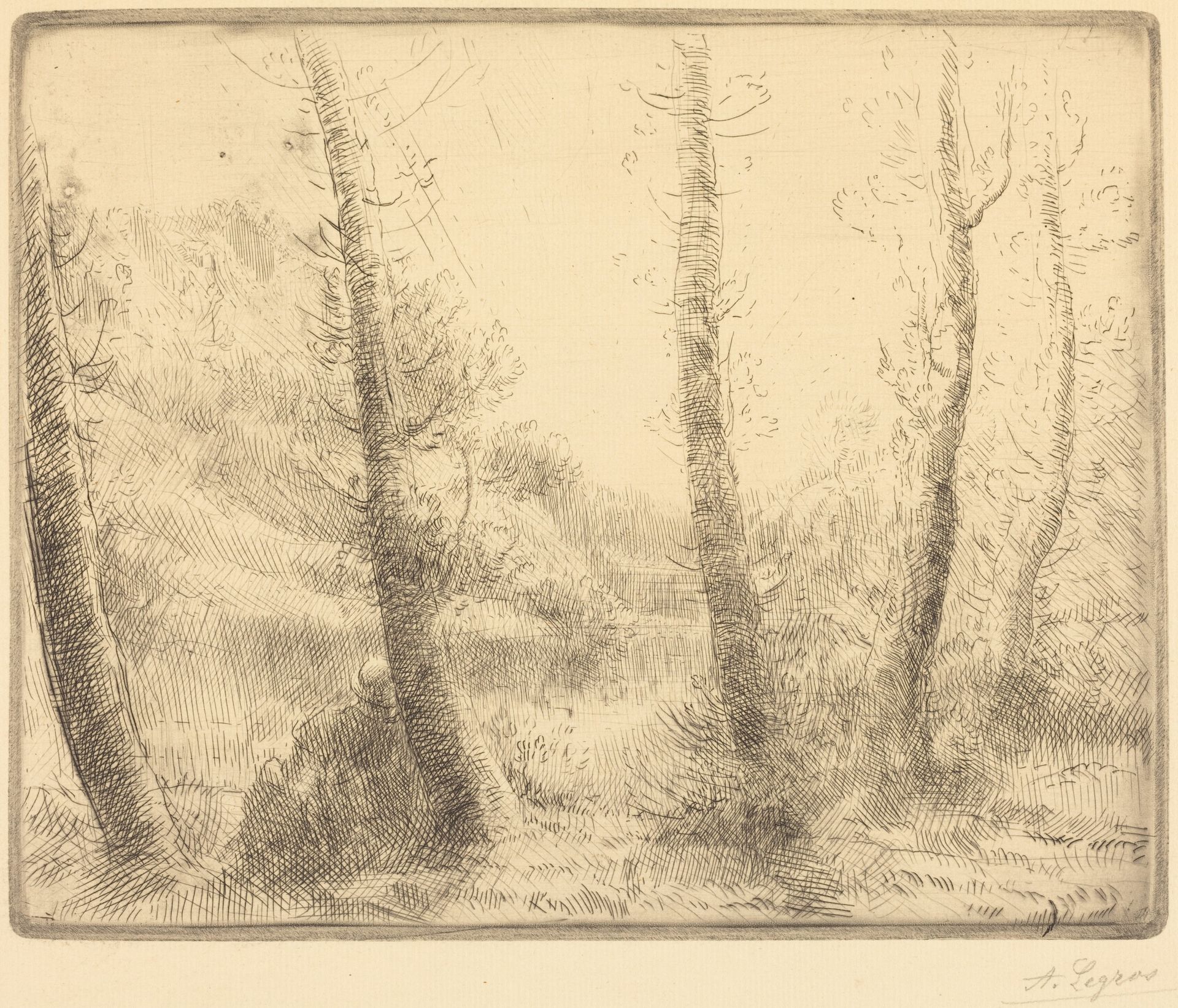 Small Lake (Le petit lac) by Alphonse Legros
