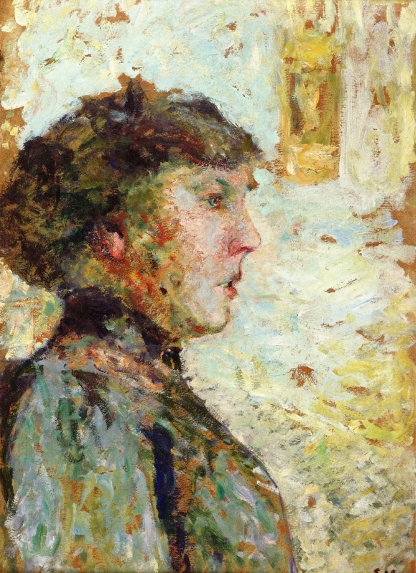 Portrait of a Woman in Profile by Édouard Vuillard