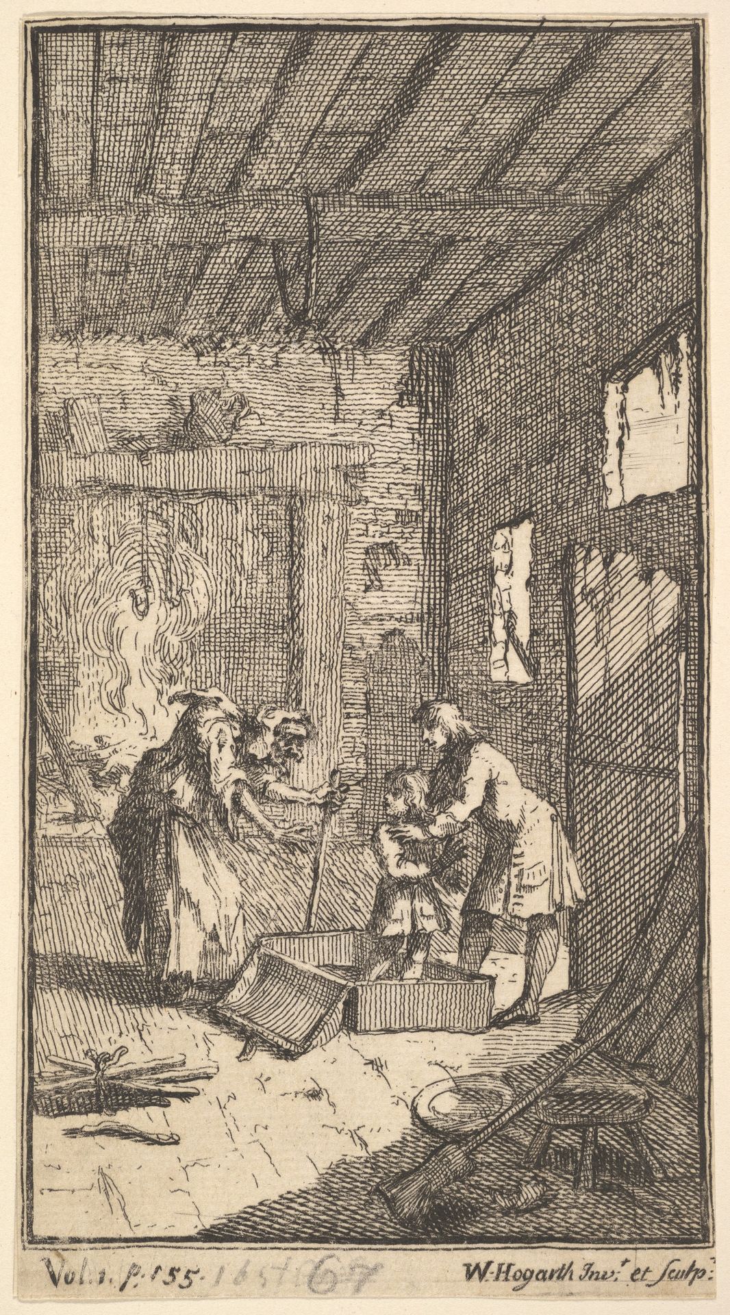 The New Metamorphosis, Plate 4: Invidiosa Releases Fantasio by William Hogarth