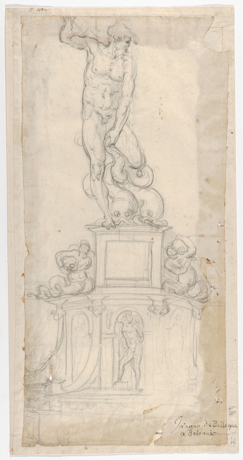 Study for a Sculpture of Neptune by Giambologna