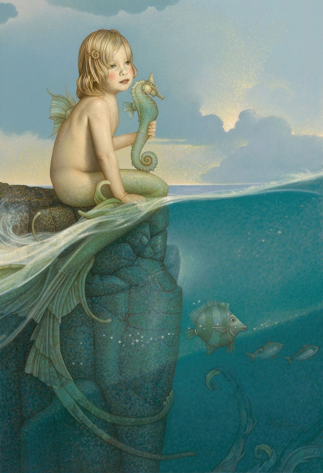 Baby Mermaid by Michael Parkes