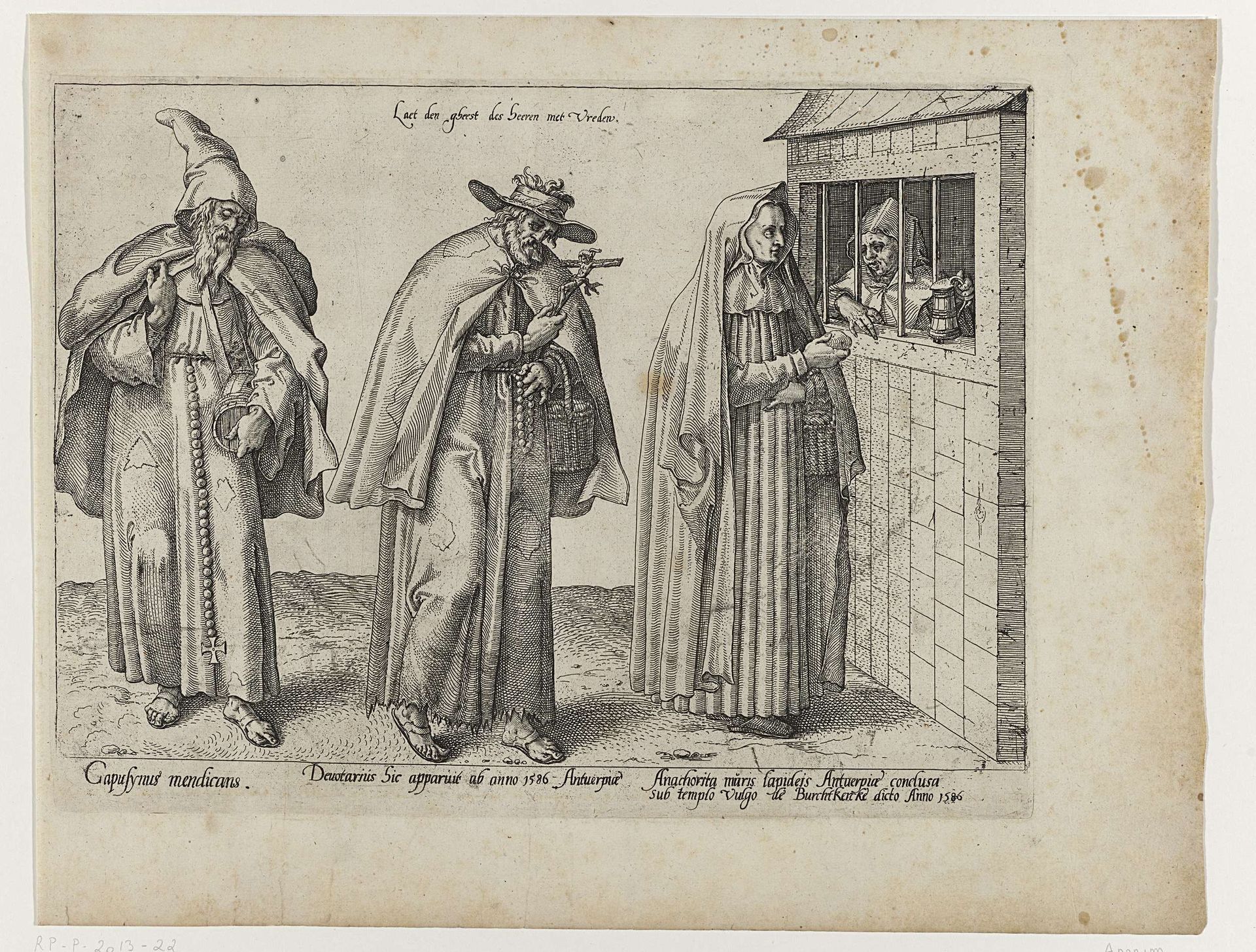 Laet den Gheest des Heeren met Vreden, uitingen van vroomheid te Antwerpen by Abraham de Bruyn