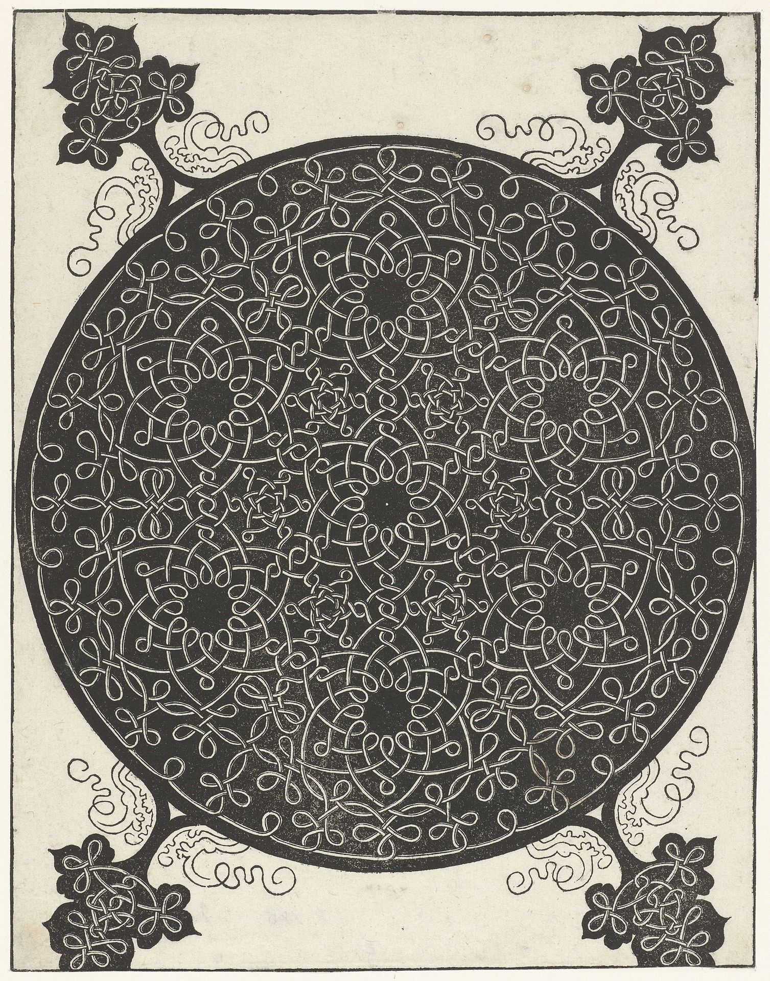 Borduurvoorbeeld met zeven bloemvormige motieven by Albrecht Durer