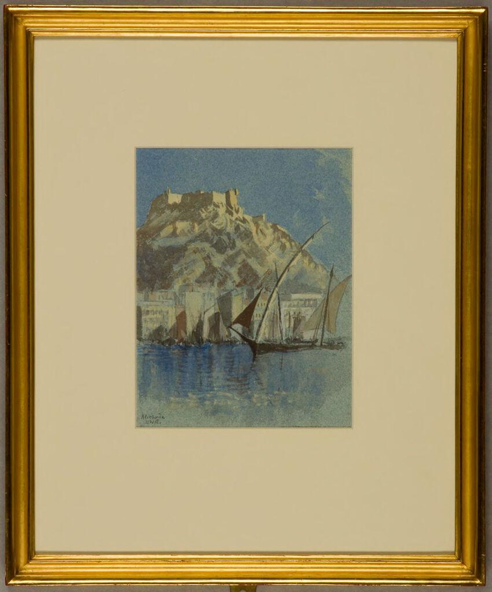 Boats Along the Shore, Alicante, Spain by Denman Waldo Ross
