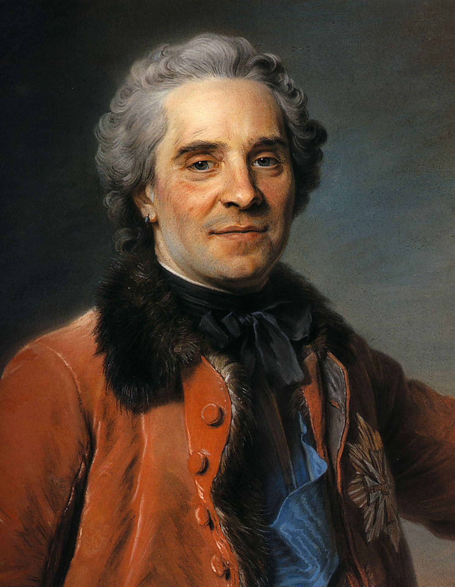 Portrait of Maurice of Saxony by Maurice Quentin de La Tour