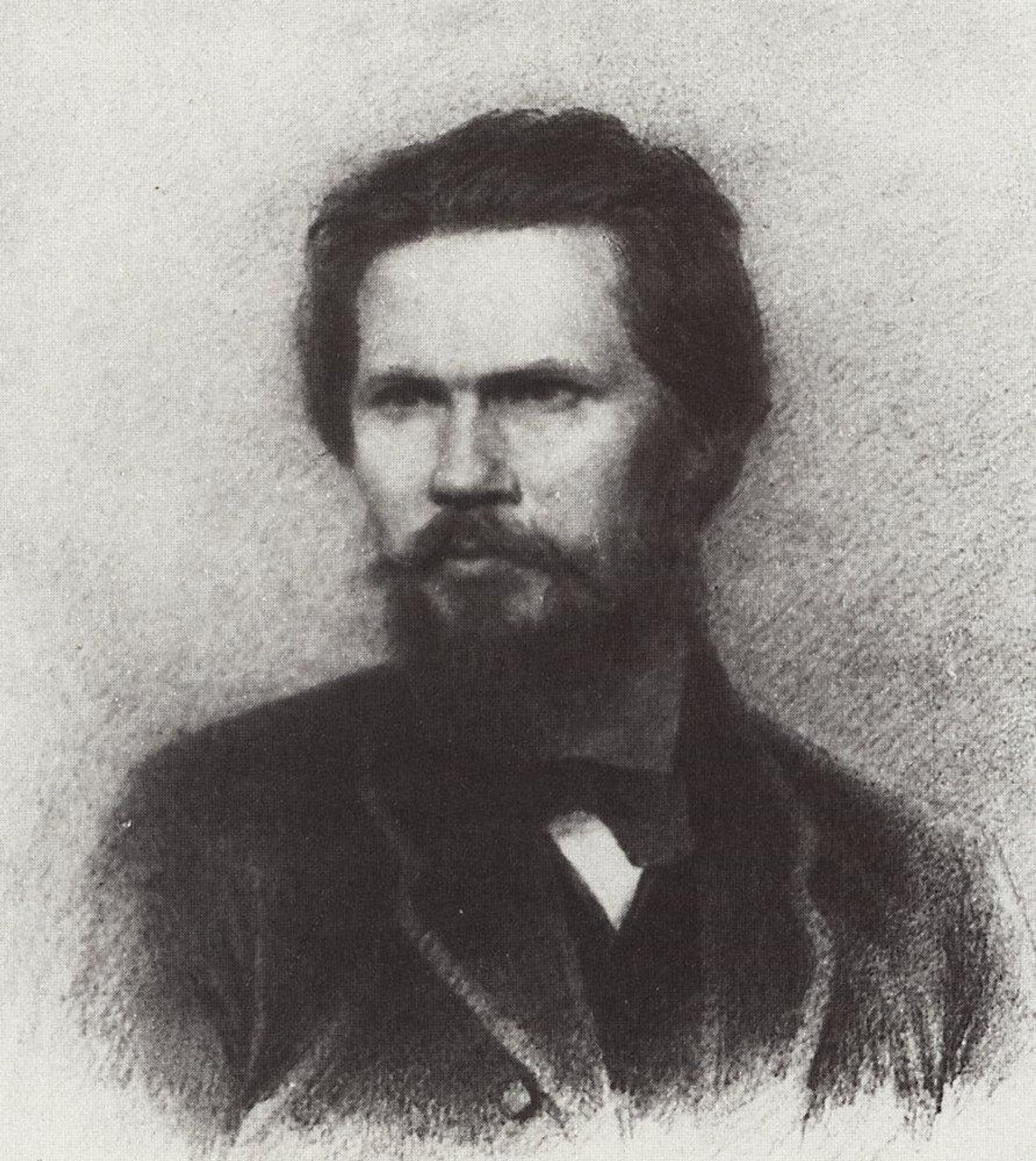 Portrait of Ivan Kramskoi by Arkhyp Kuindzhi