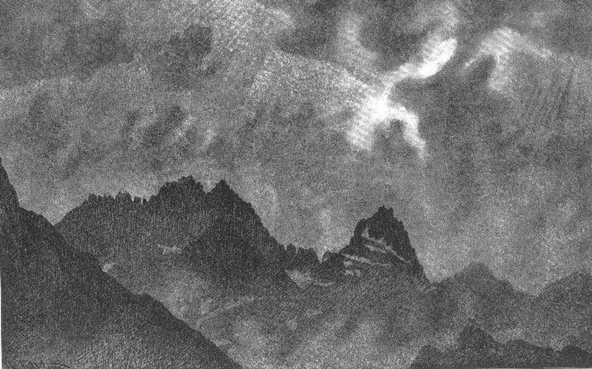 Northern lights by Theodor Severin Kittelsen