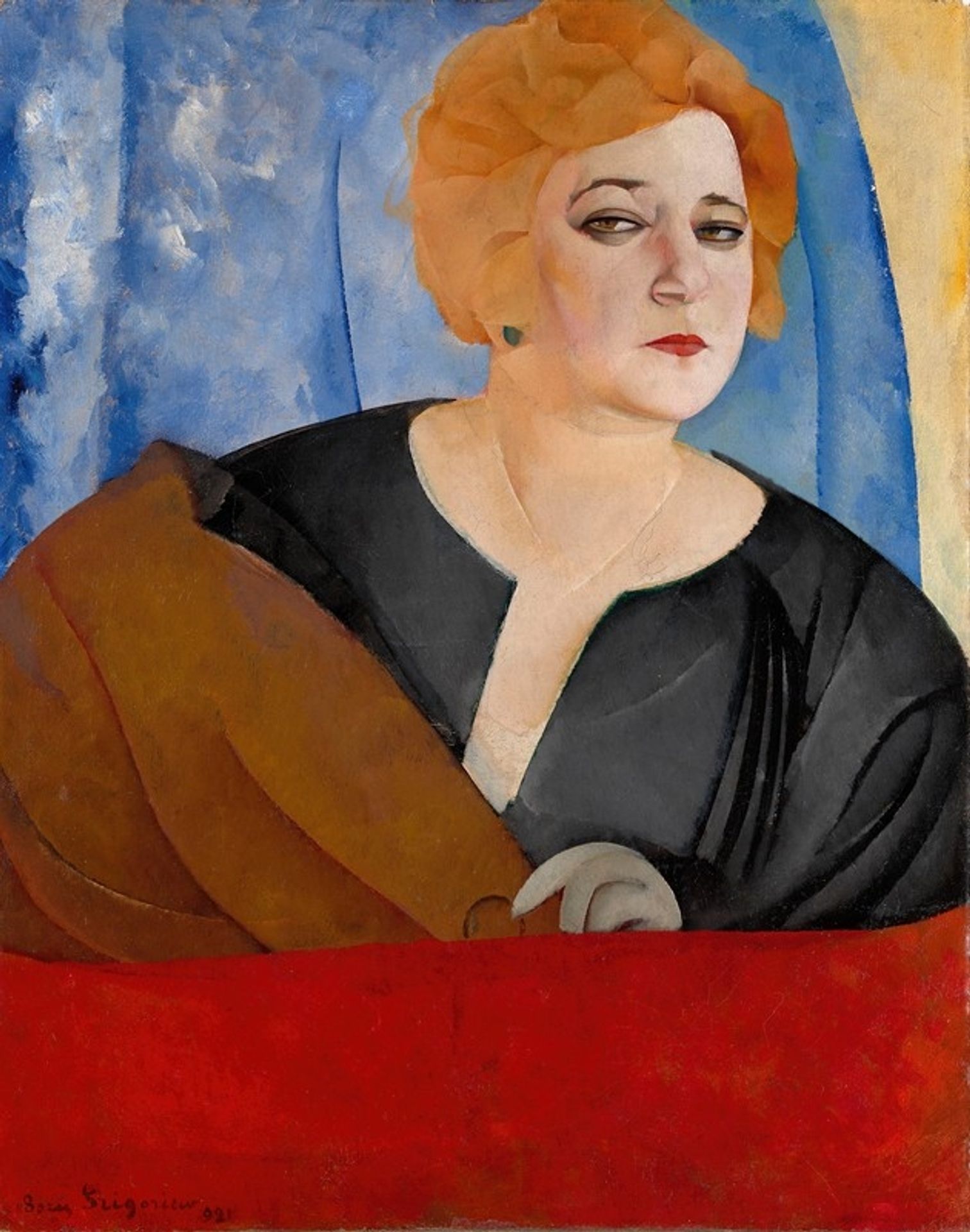 Portrait of Anne Sergeevna Sergeeva by Boris Grigoriev