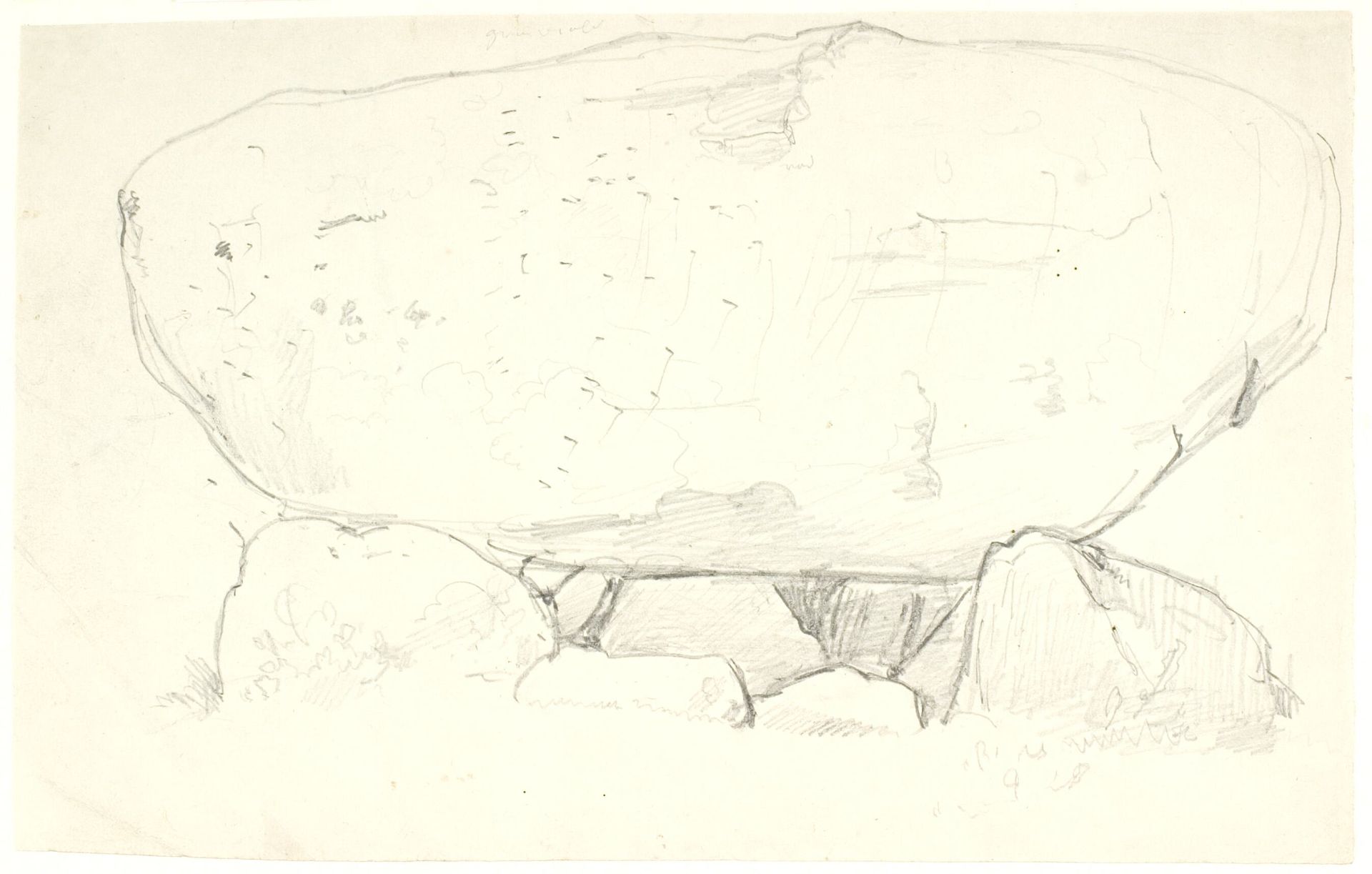 En stendysse på Brandsø by Dankvart Dreyer