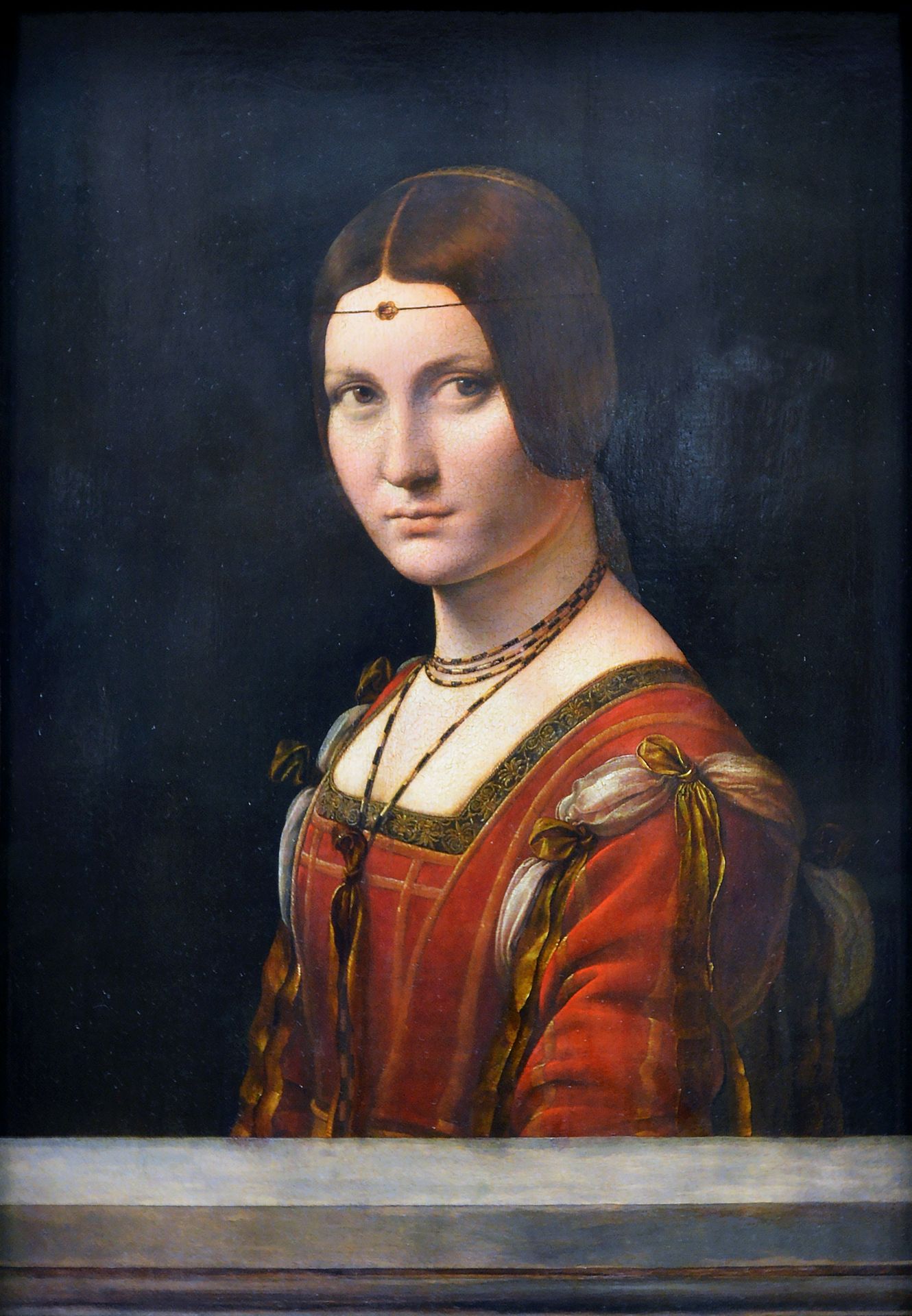 Portrait of an Unknown Woman (La Belle Ferroniere) by Leonardo da Vinci
