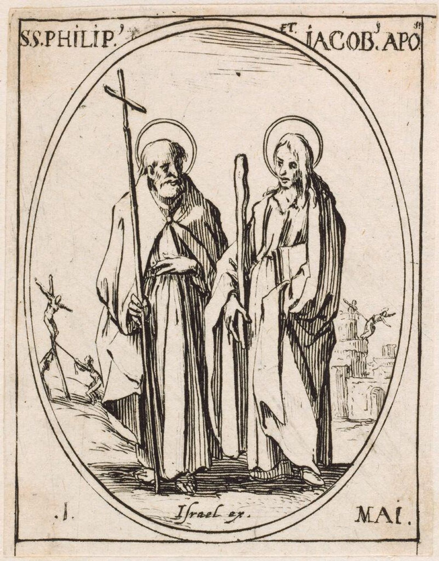 Saints Philip and John the Evangelist by Jacques Callot