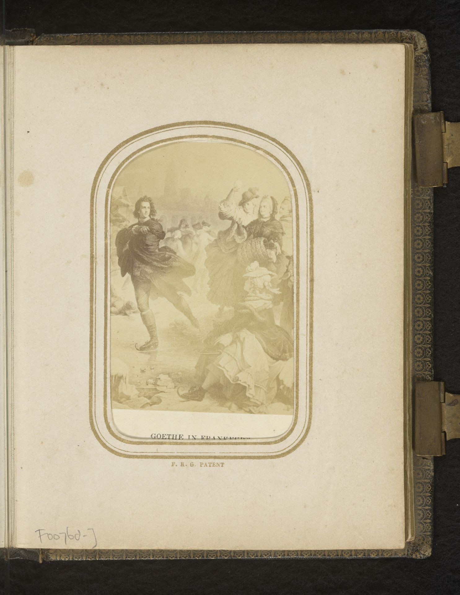 Fotoreproductie van Goethe in Frankfurt door Wilhelm von Kaulbach by Andries Jager