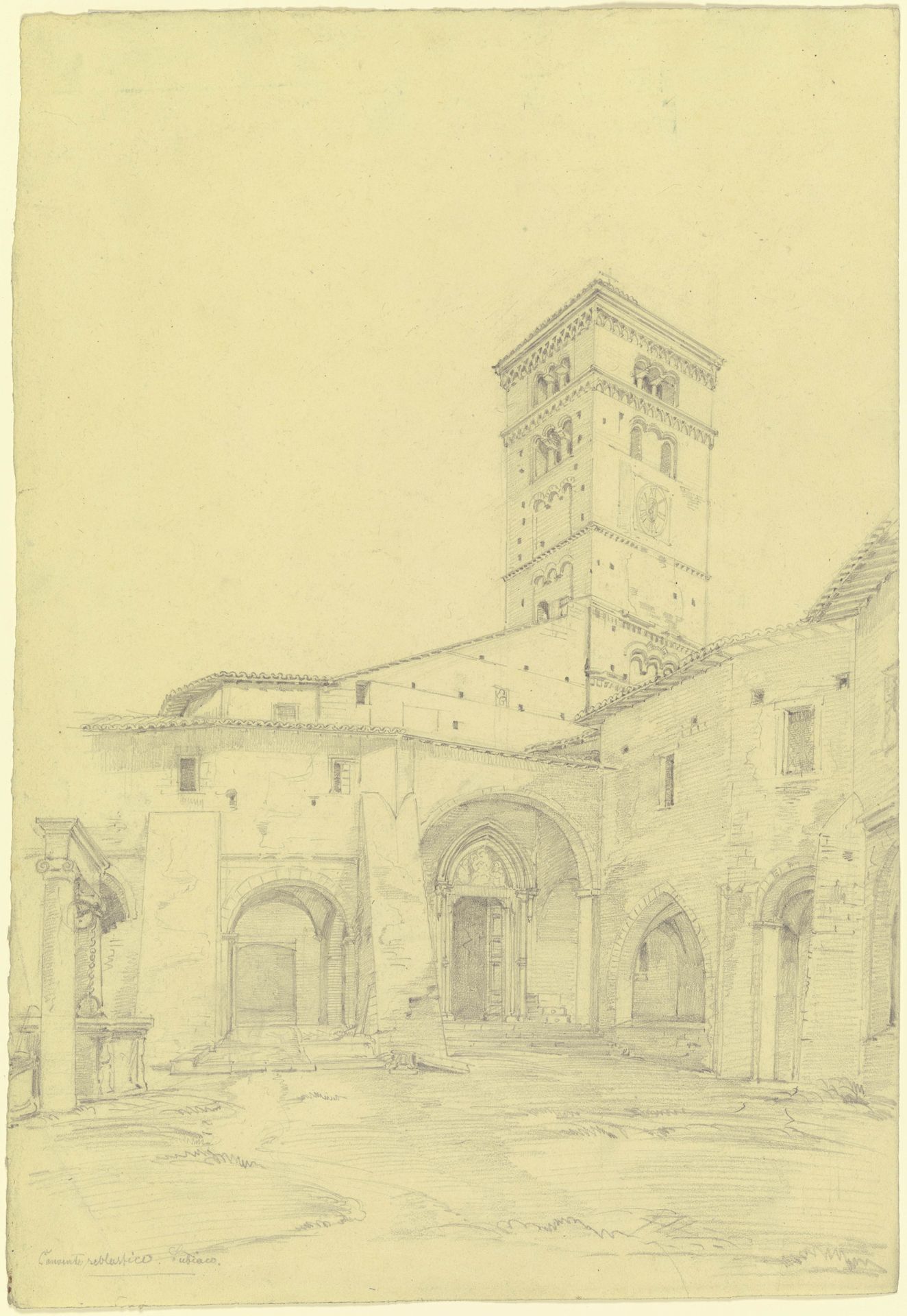 S. Scolastica near Subiaco by Ludwig Metz
