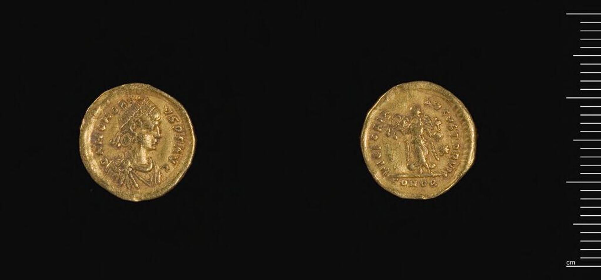 Tremissis of Honorius, Constantinople by Honorius