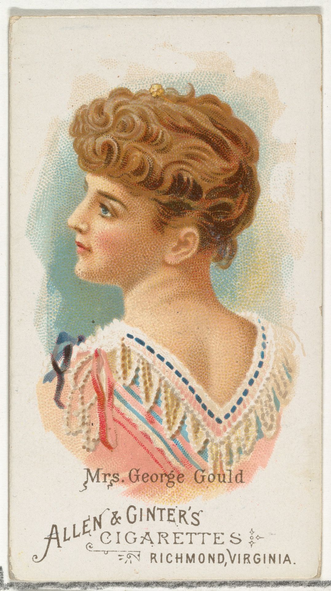 Mrs. George Gould (Edith M. Kingdon), from World's Beauties, Series 1 (N26) for Allen & Ginter Cigarettes by Allen & Ginter