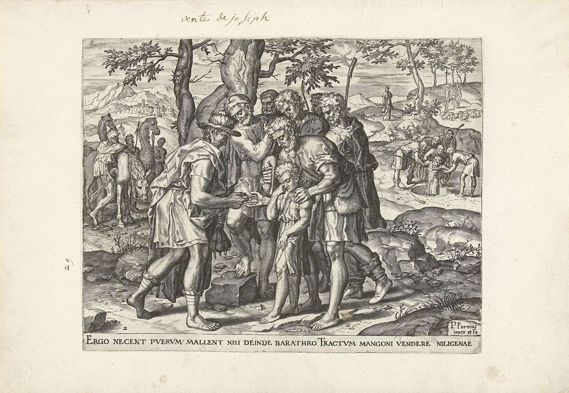 Jozef door zijn broers verkocht by Pieter Jalhea Furnius