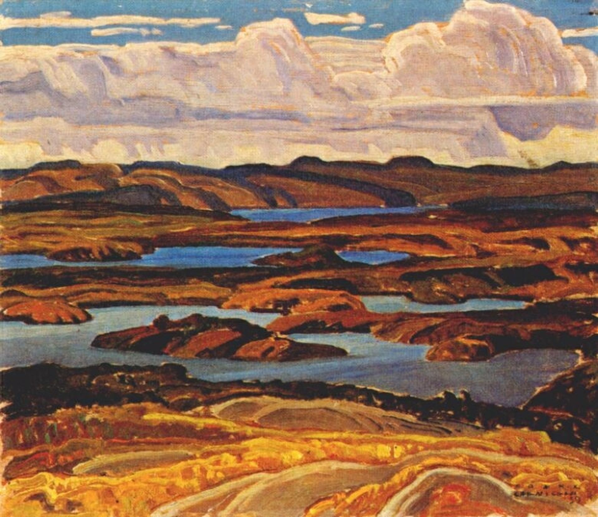La Cloche Panorama by Franklin Carmichael