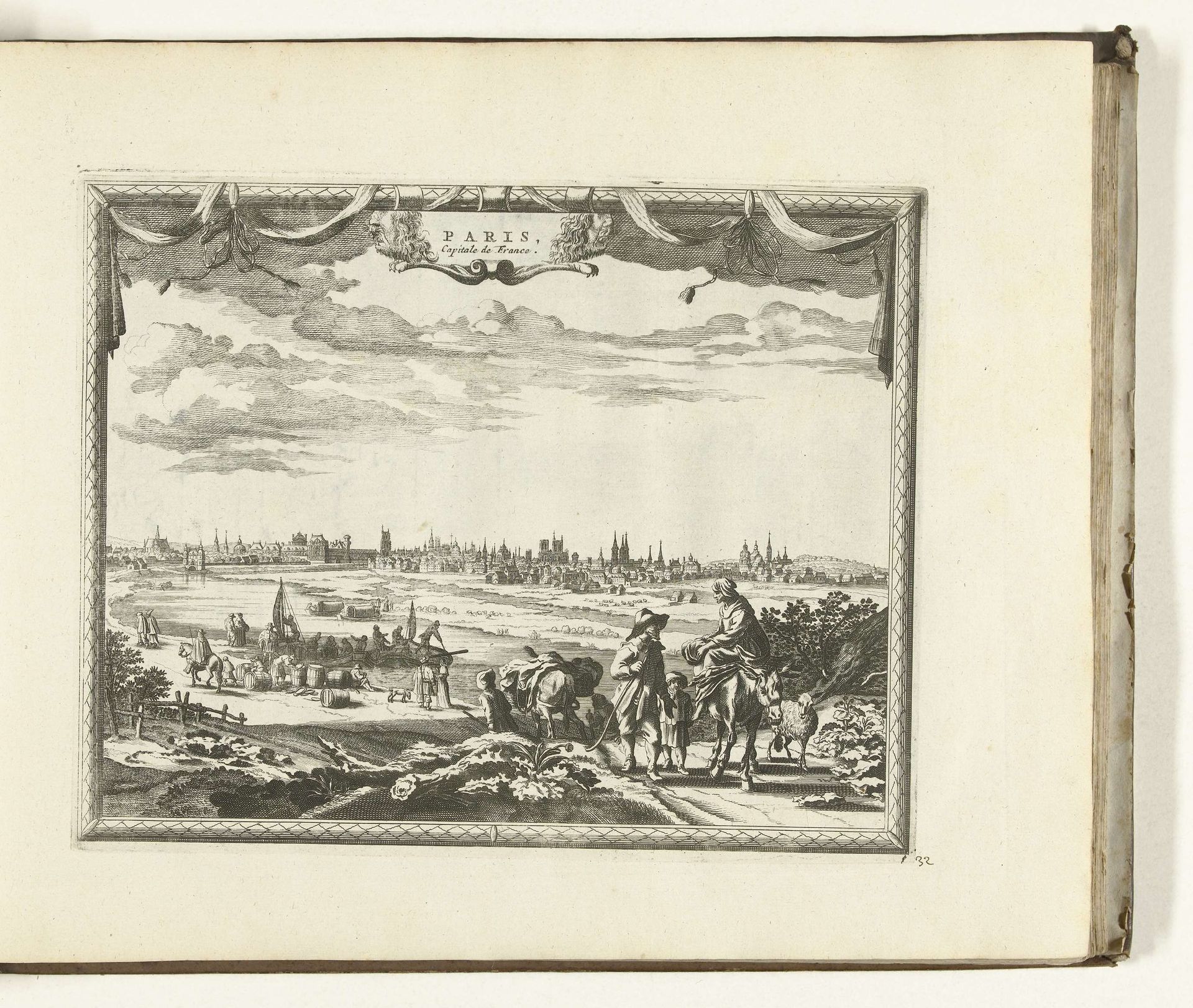 Gezicht op Parijs, 1726 by Anonymous