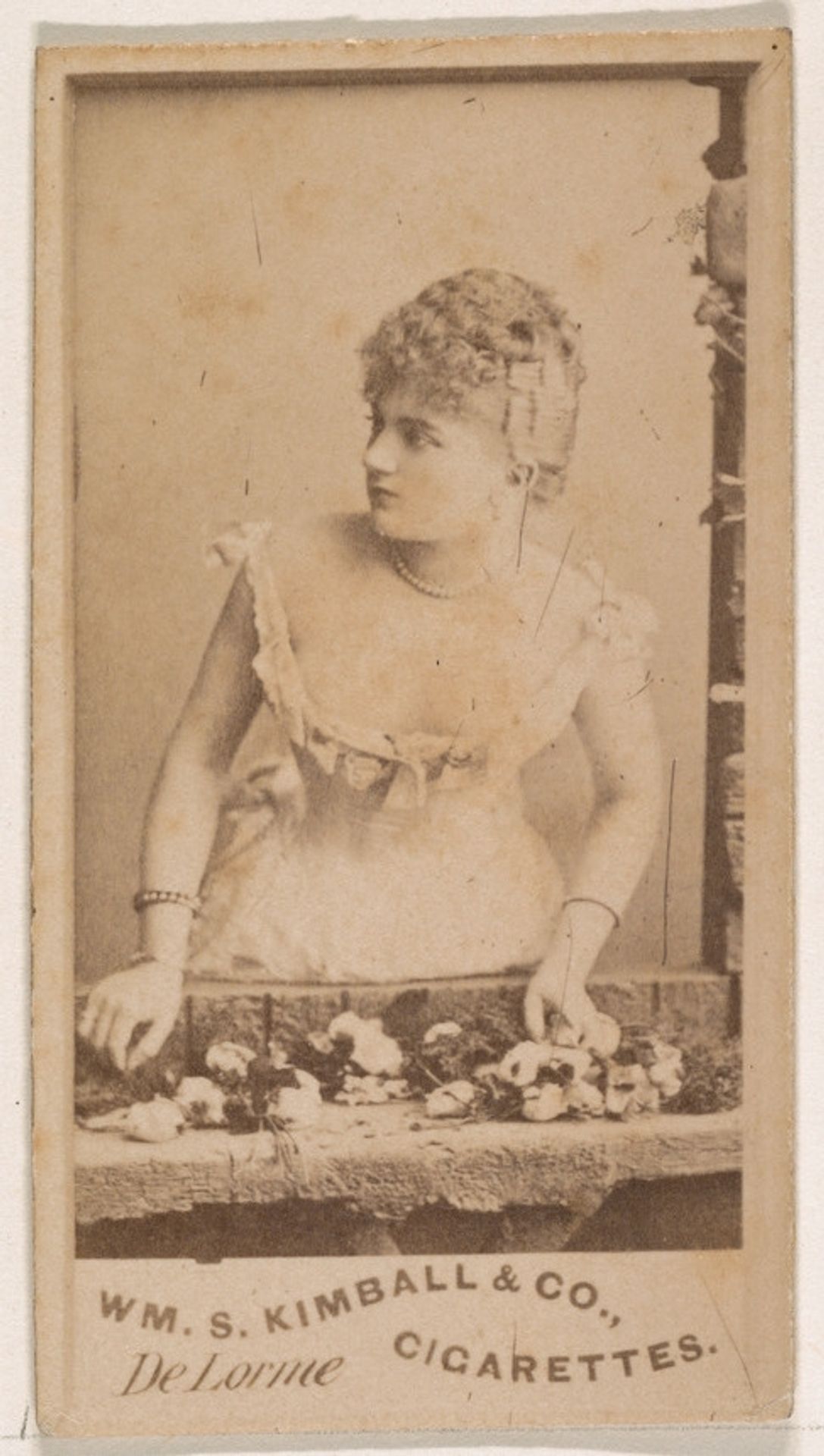 Miss De Lorme, from the Actresses series (N203) issued by Wm. S. Kimball & Co. by William S. Kimball & Company