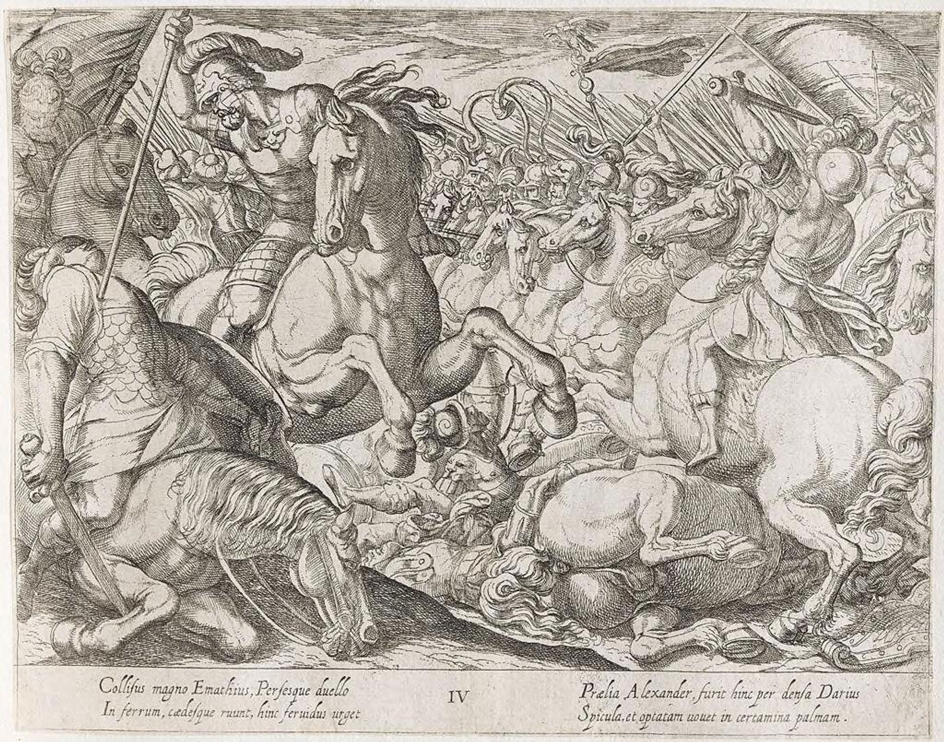 Alexander Battling the Persians by Antonio Tempesta
