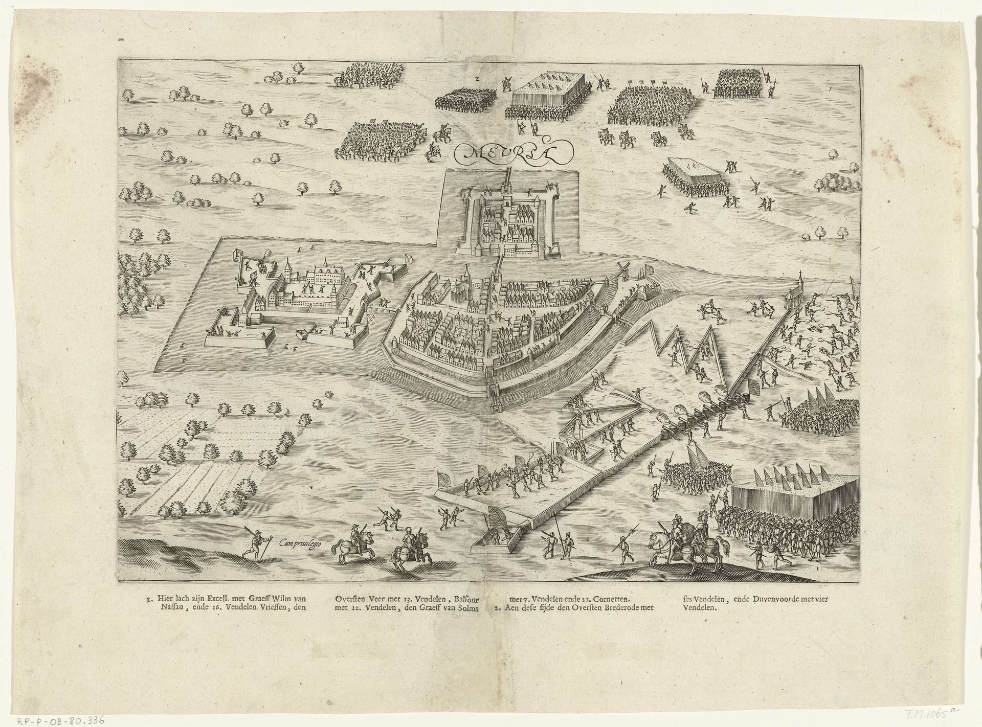Beleg en verovering van Meurs, 1597 by Pieter Bast