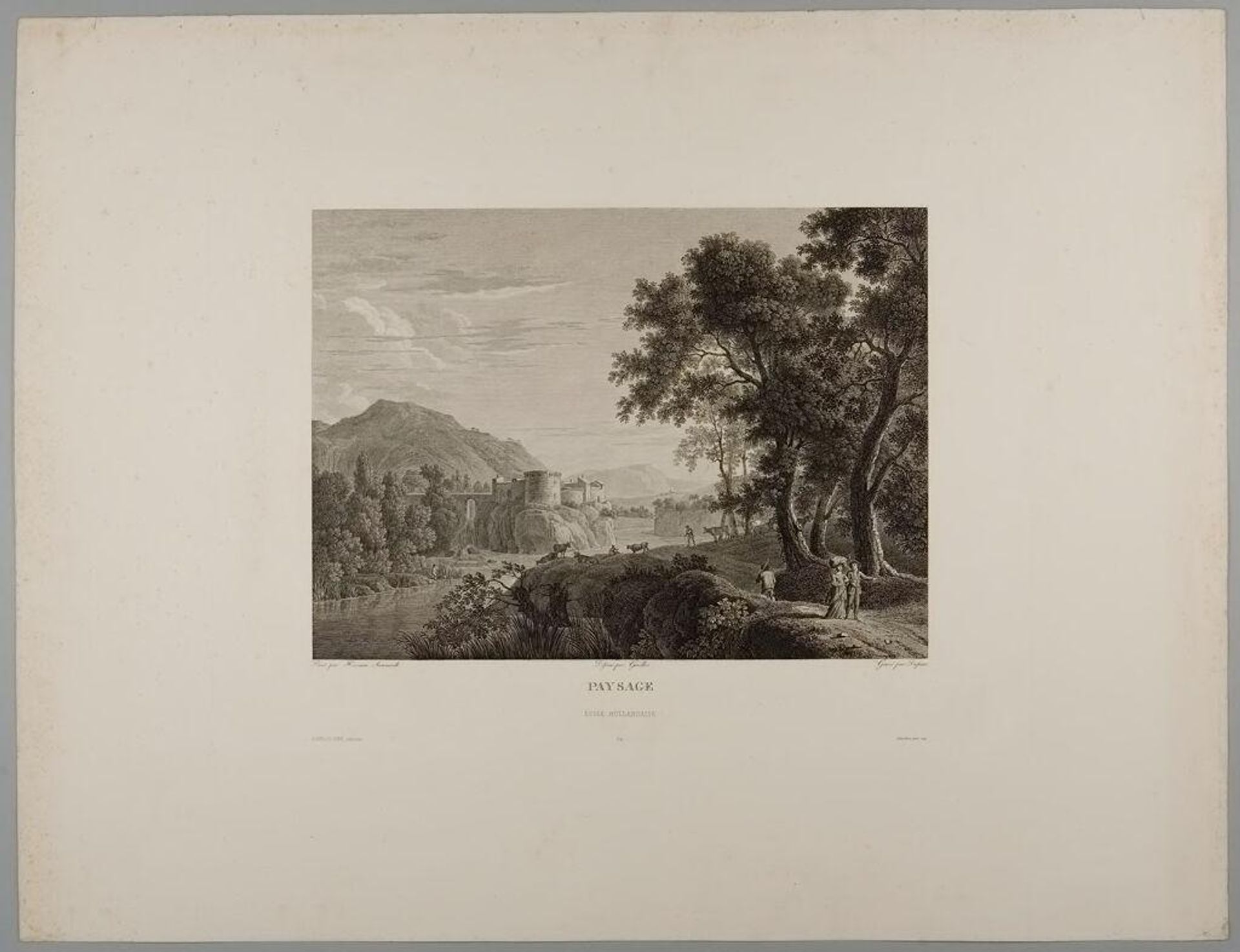 Landscape by Marie Alexandre Duparc