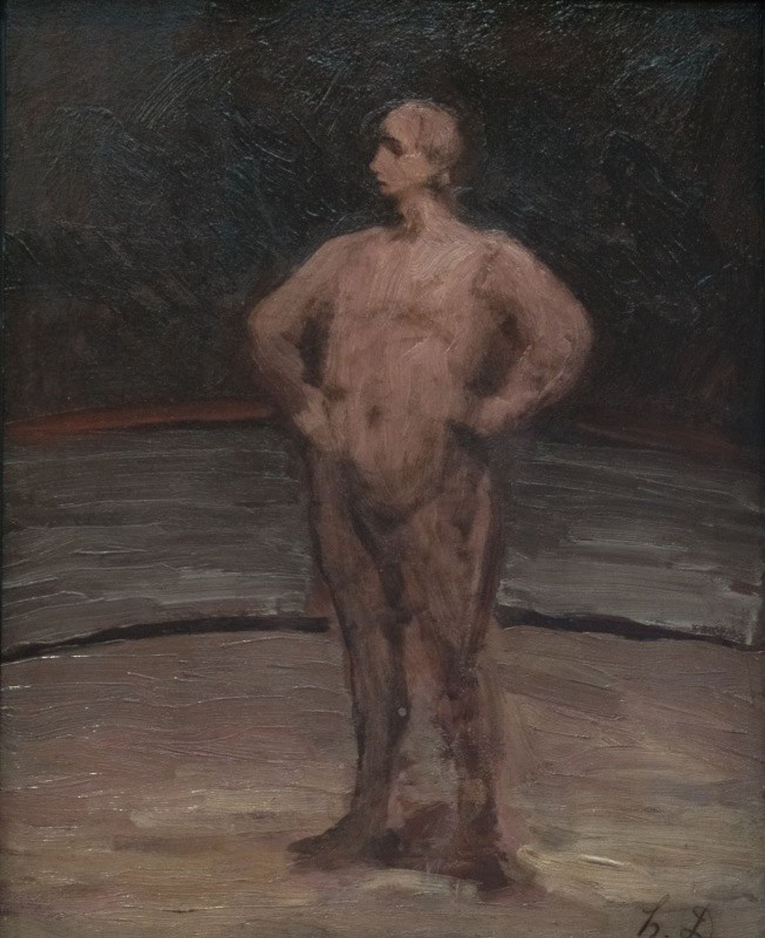 The Wrestler by Honoré Daumier