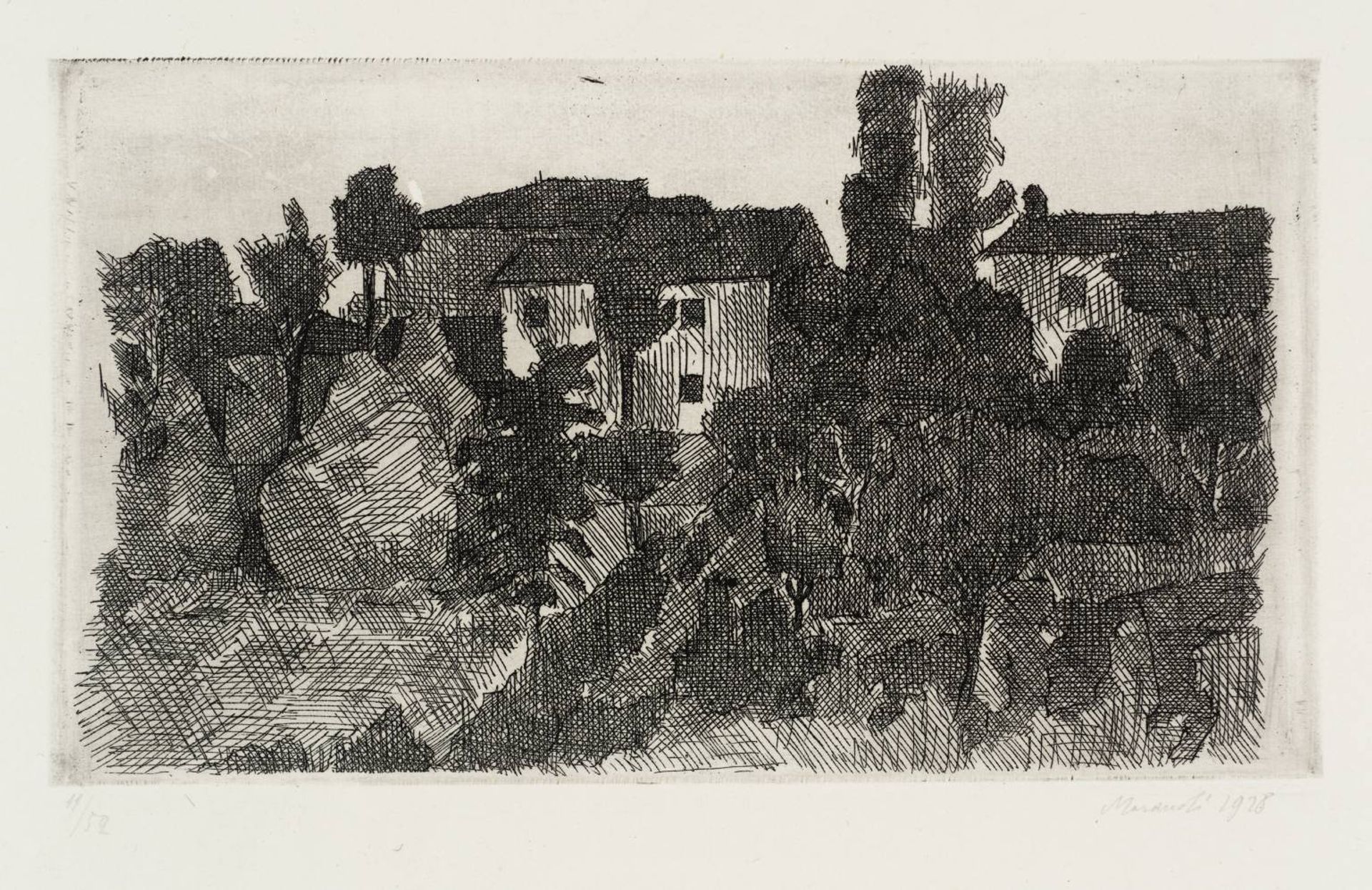 Hilltop at Evening by Giorgio Morandi