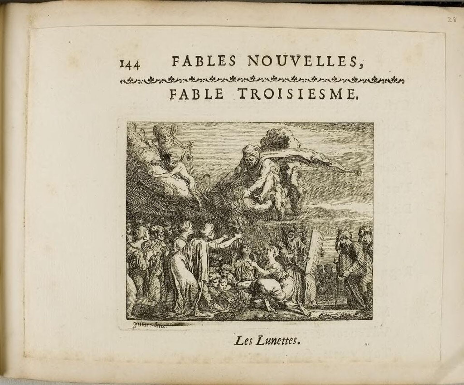 The Eyeglasses by Claude Gillot