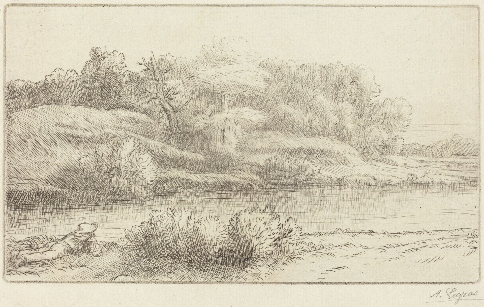 Banks of the Venelle (Bord de la Venelle) by Alphonse Legros