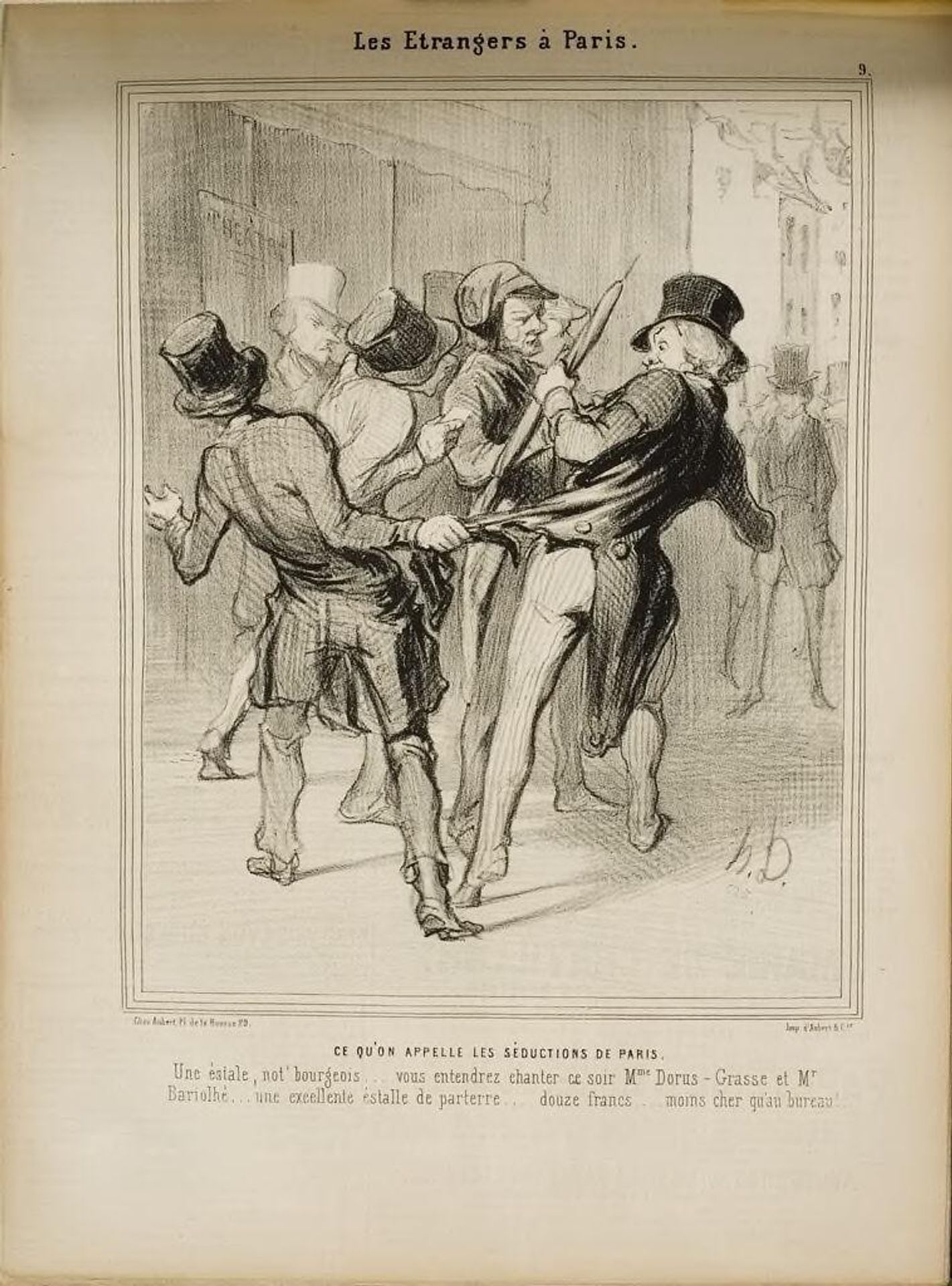 What They Call "The Seductions of Paris" by Honoré Daumier