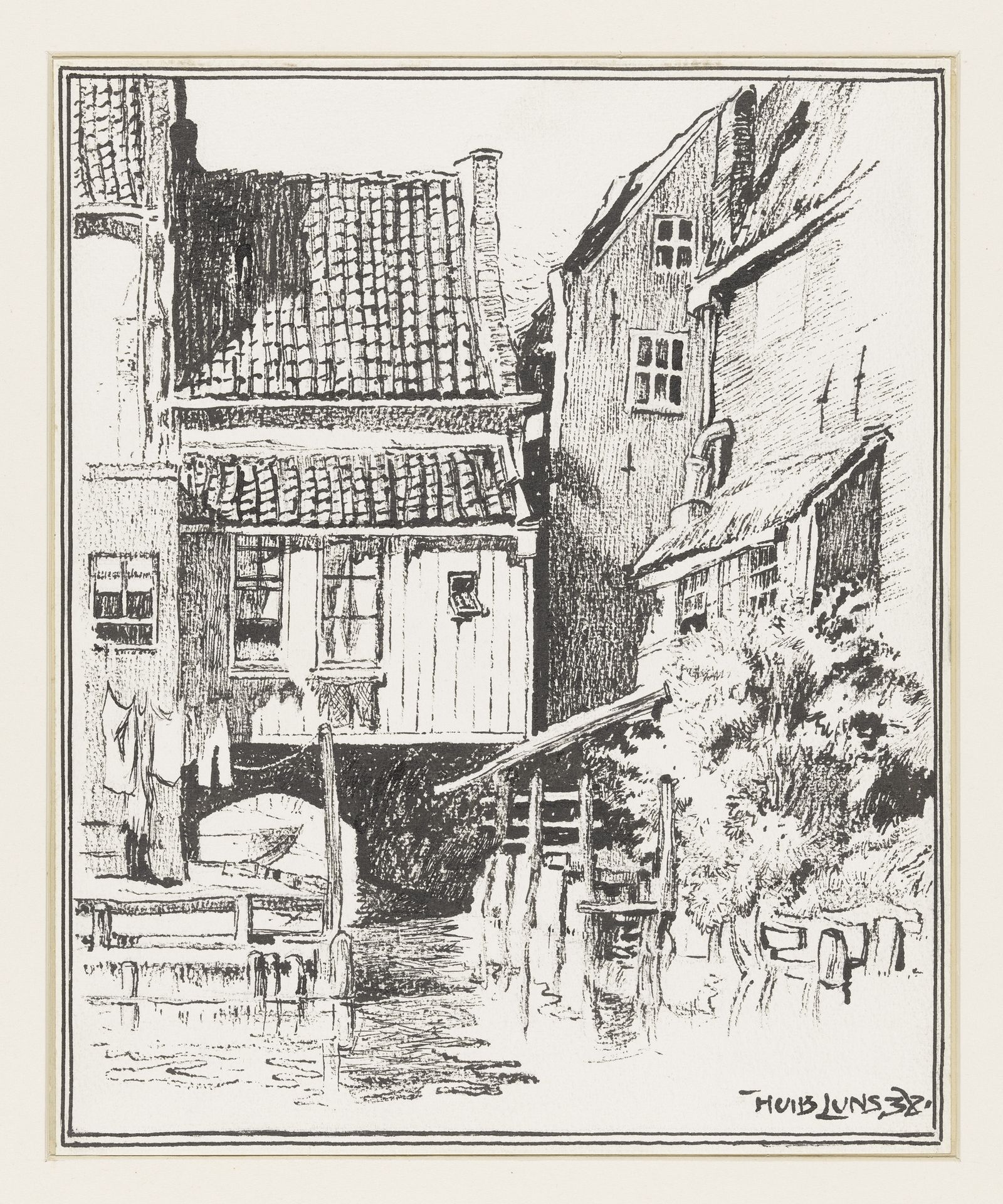 Waterpoortje naar de Zuiderhaven te Enkhuizen by Huib Luns