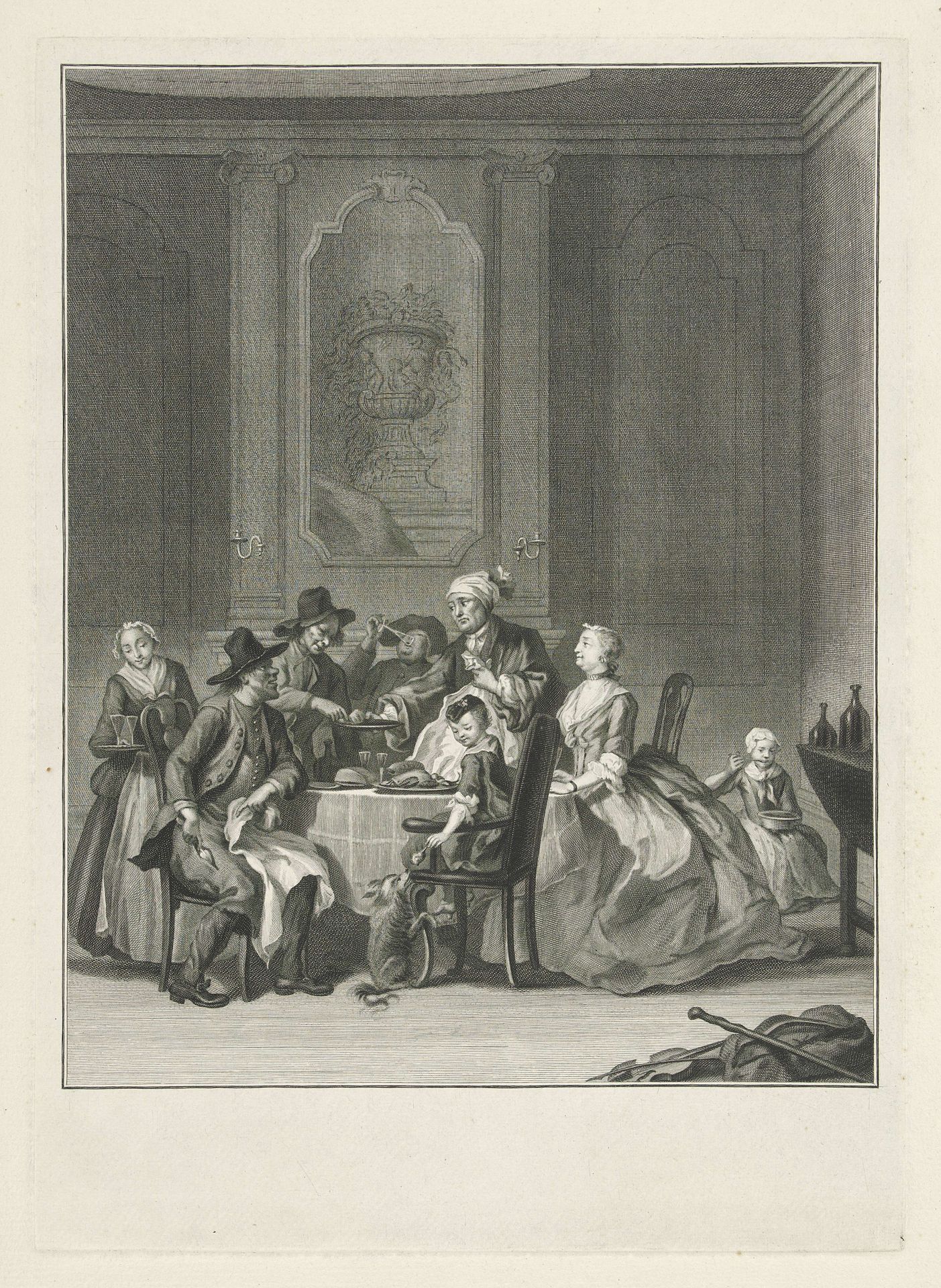 De stiefmoer by Jacob Houbraken