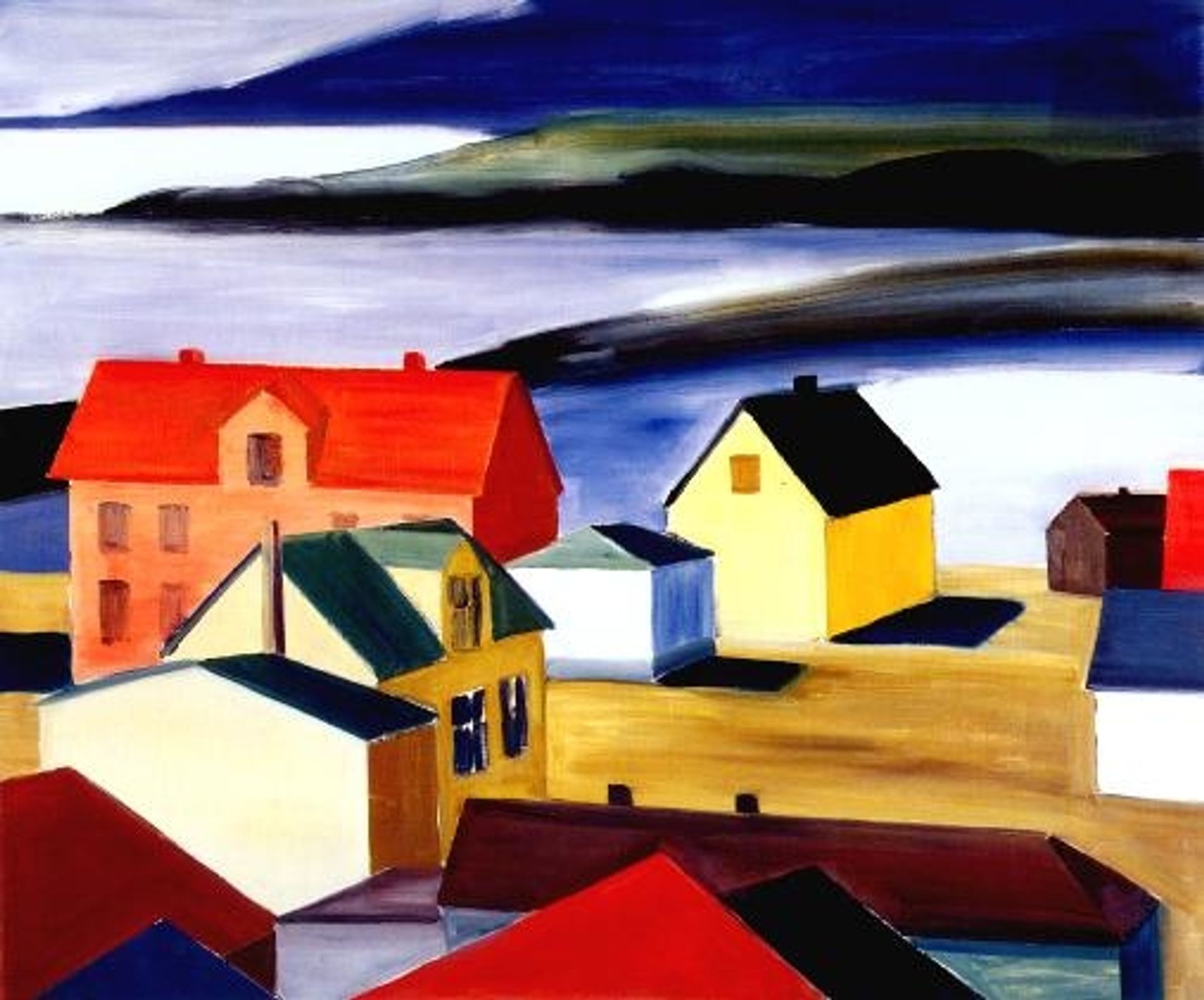 Icelandic Village by Louisa Matthiasdottir