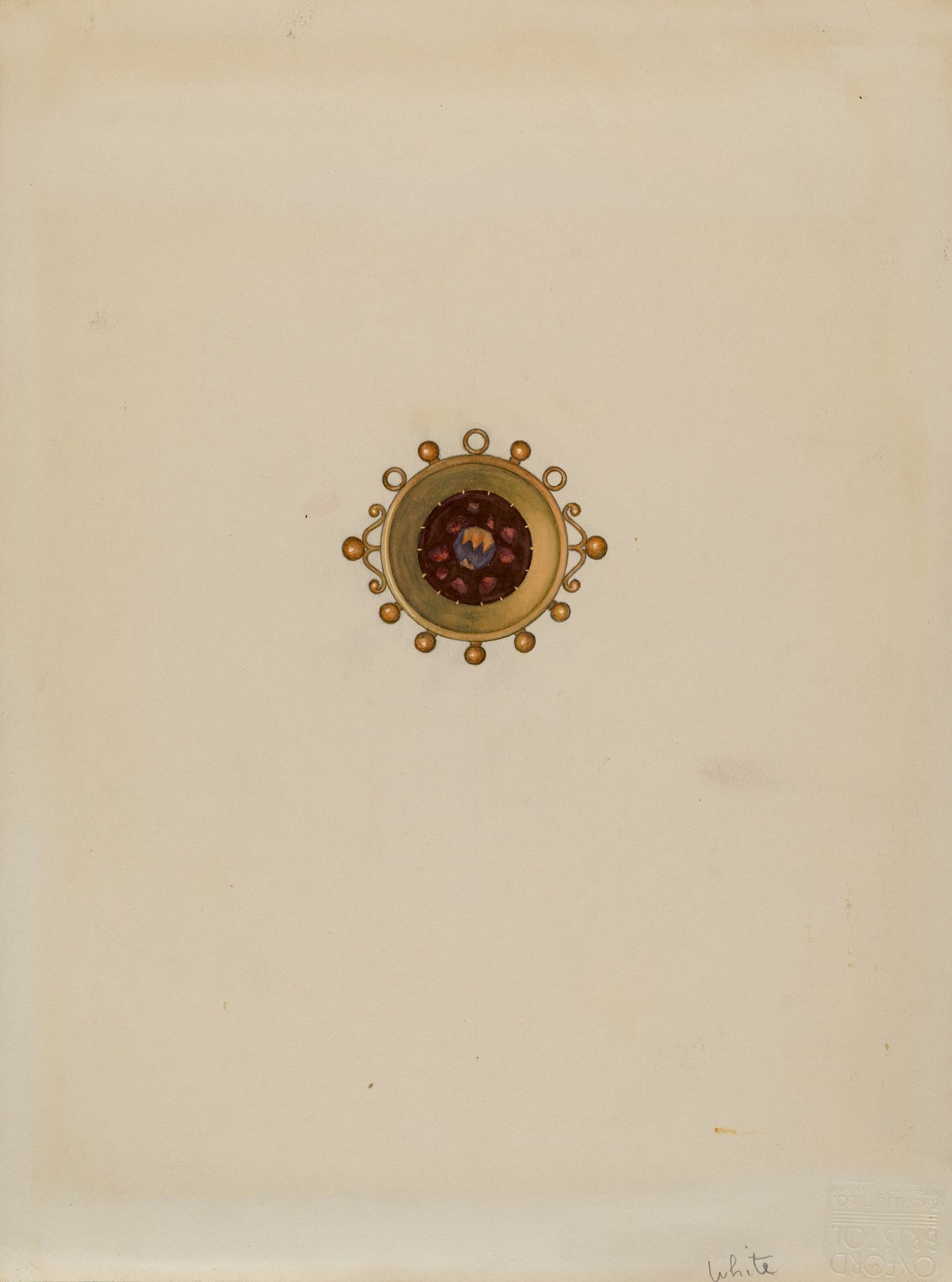 Garnet Earring by Edward White
