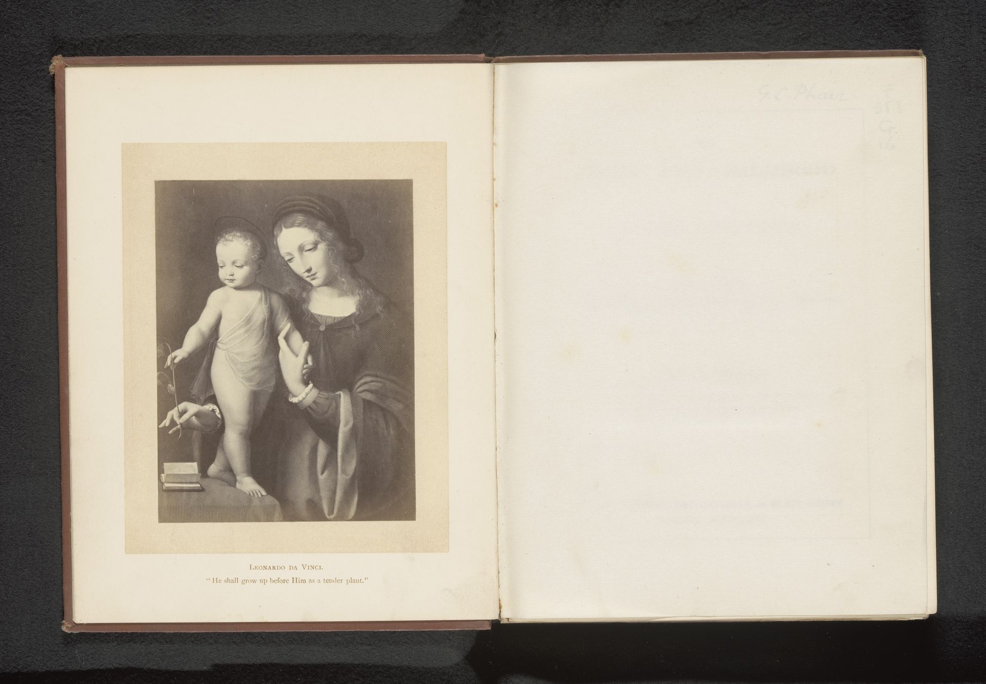 Fotoreproductie van een prent naar een schilderij, voorstellende Maria met Kind by Anonymous