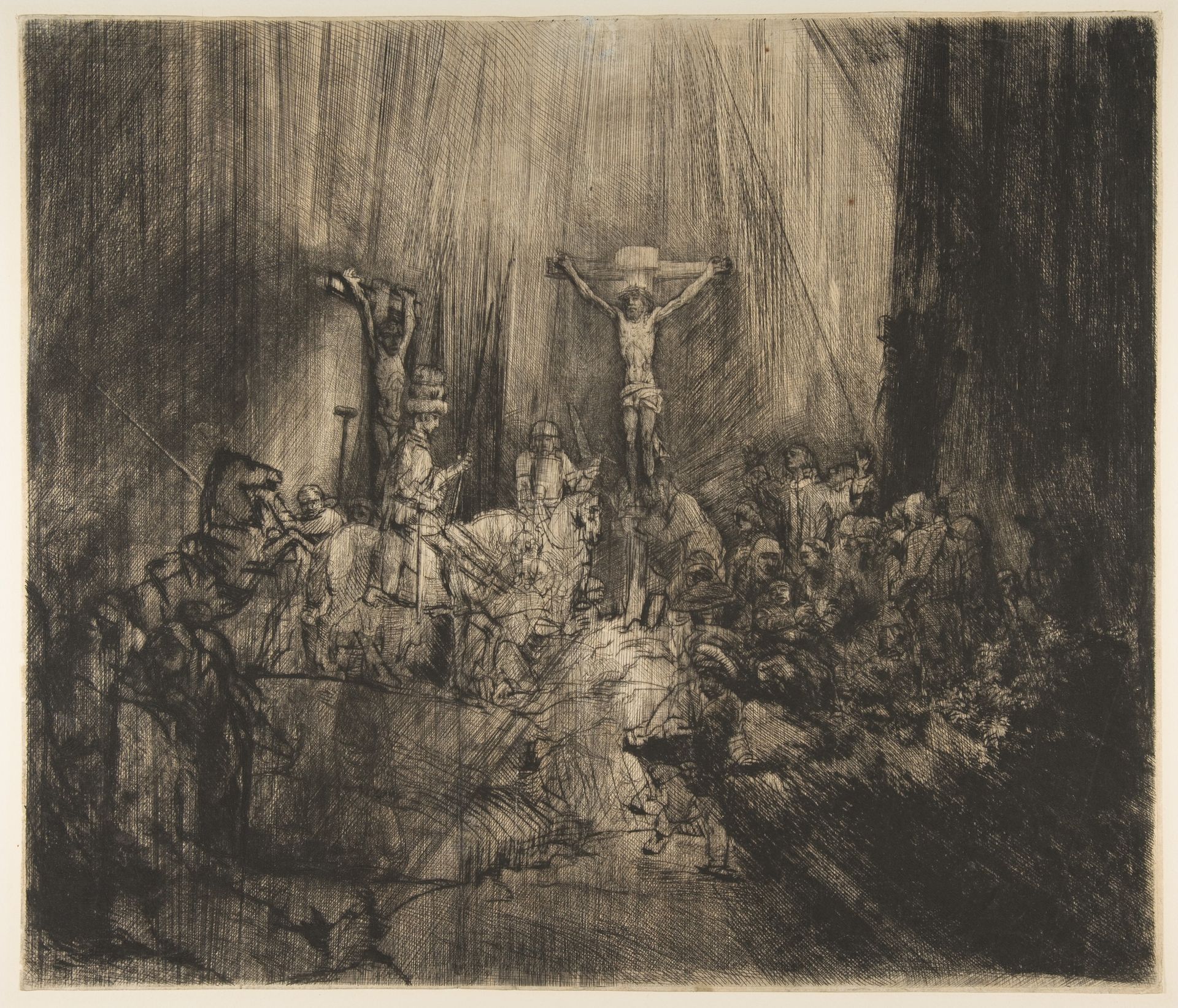 Christ Crucified Between the Two Thieves (The Three Crosses) by Rembrandt van Rijn